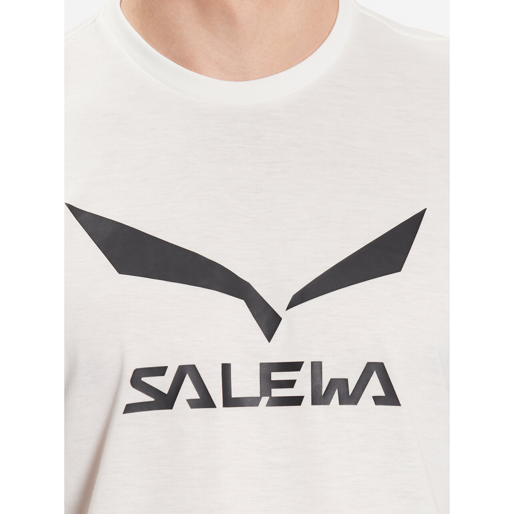 Salewa Tricou Solidlogo Dry 27018 Alb Regular Fit - Pled.ro