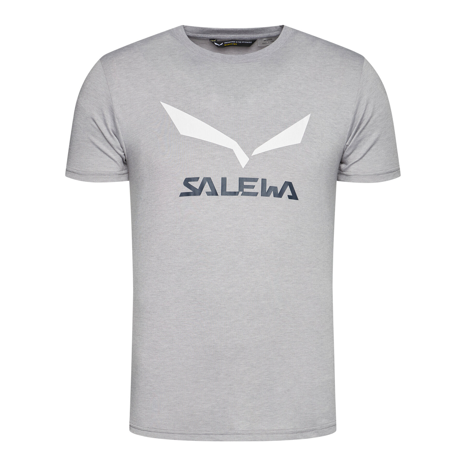 Salewa Tricou Solidlogo Dry 27018 Gri Regular Fit - Pled.ro