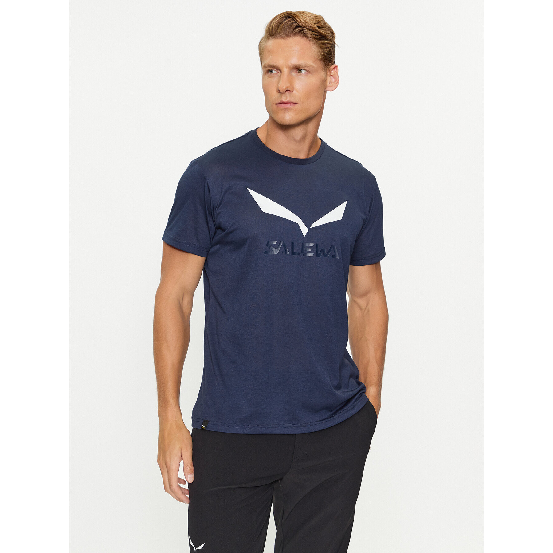 Salewa Tricou tehnic Solidlogo Dry M 00-0000027018 Bleumarin Regular Fit - Pled.ro