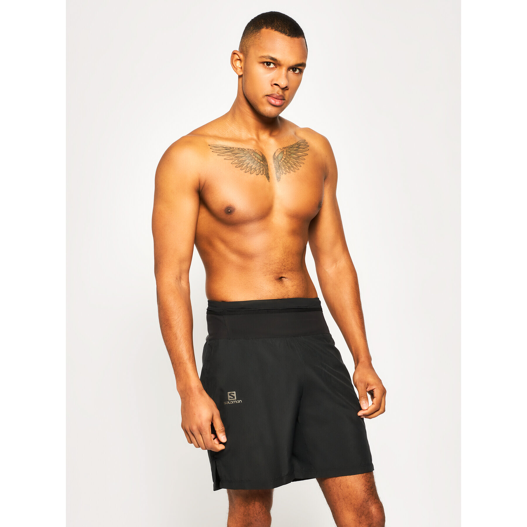 Salomon Pantaloni scurți sport Training Short LC1035600 Negru Active Fit - Pled.ro