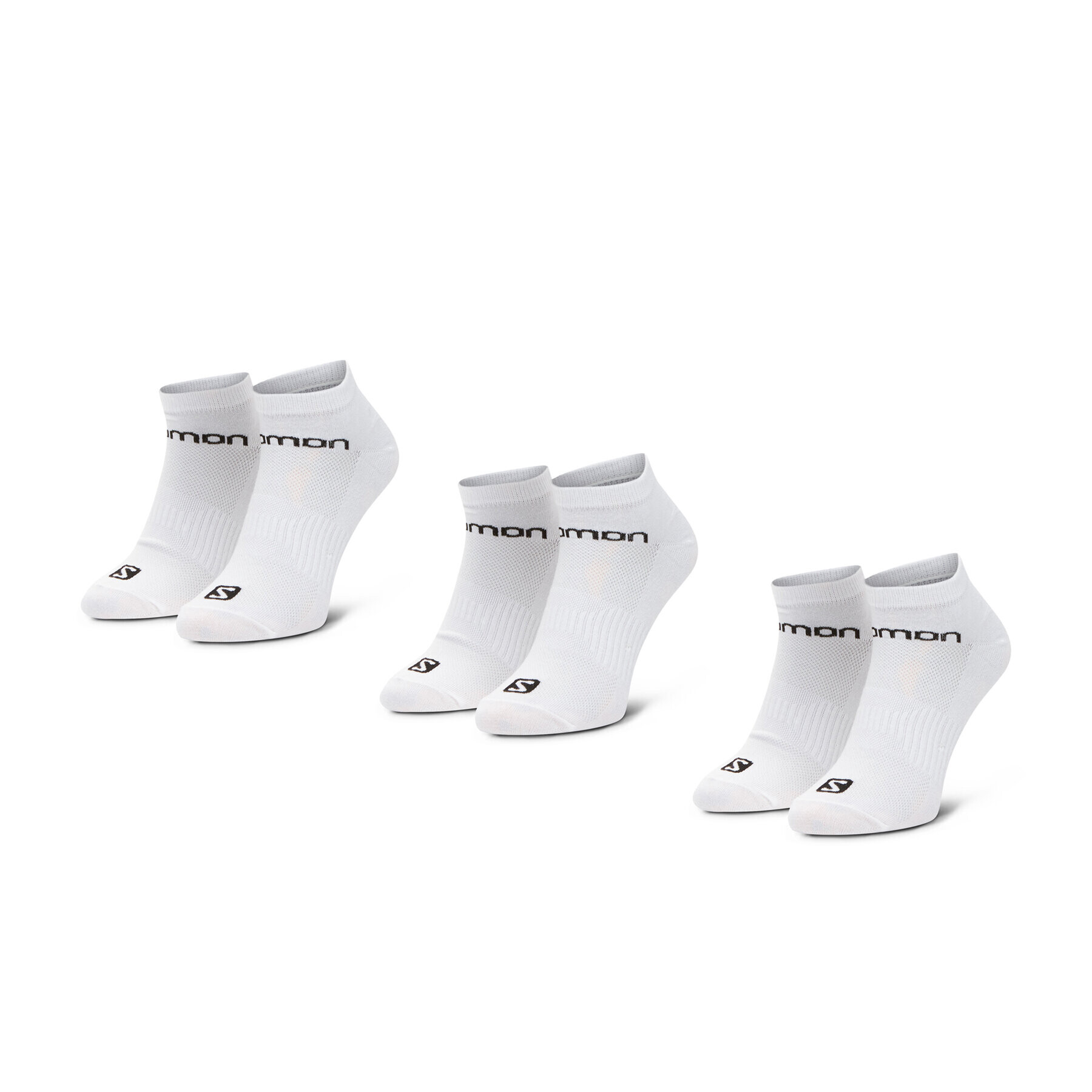 Salomon Set de 3 perechi de șosete medii pentru bărbați Live Low 3 Pack 09949 58 E0 Alb - Pled.ro