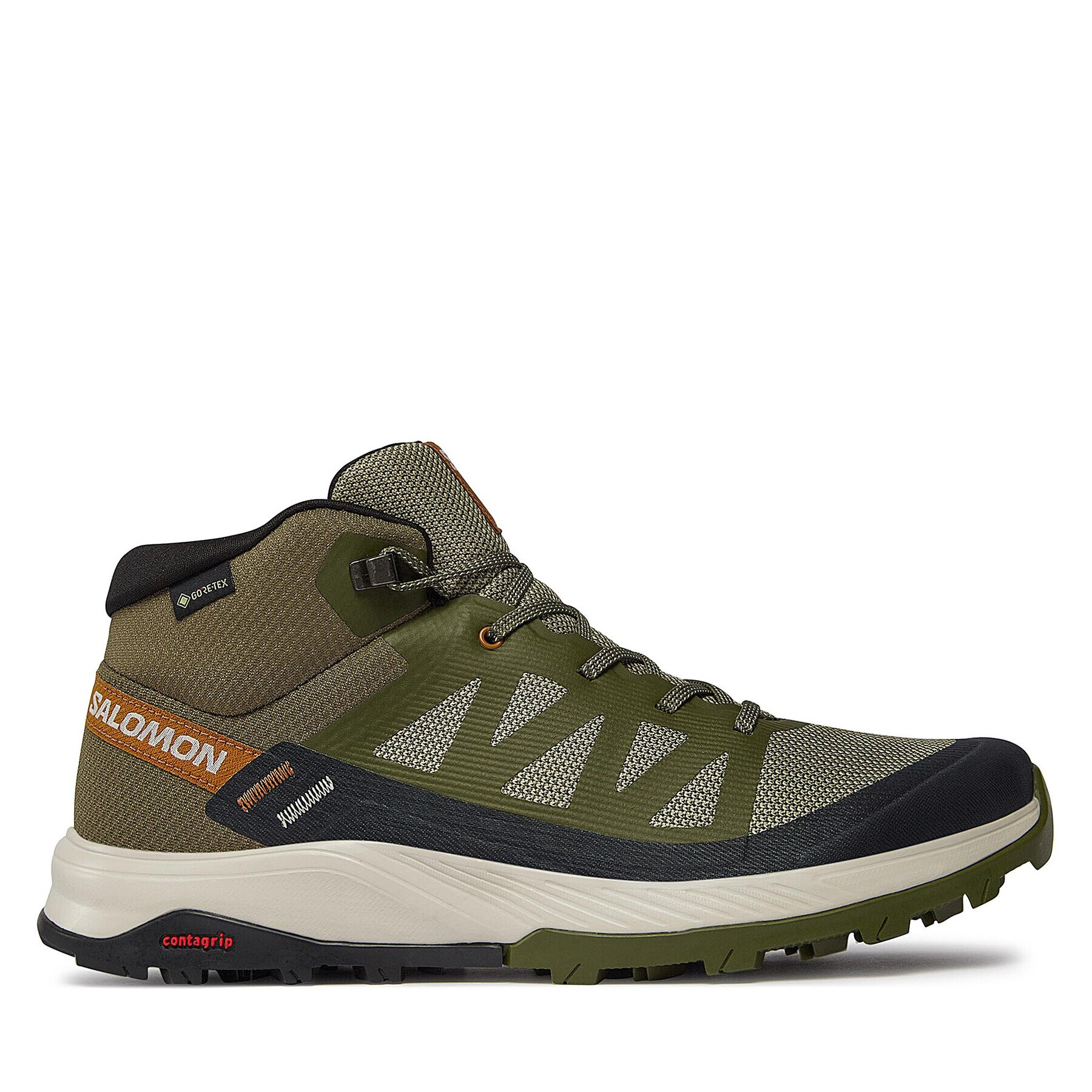 Salomon Trekkings Outrise Mid GORE-TEX L47143600 Kaki - Pled.ro