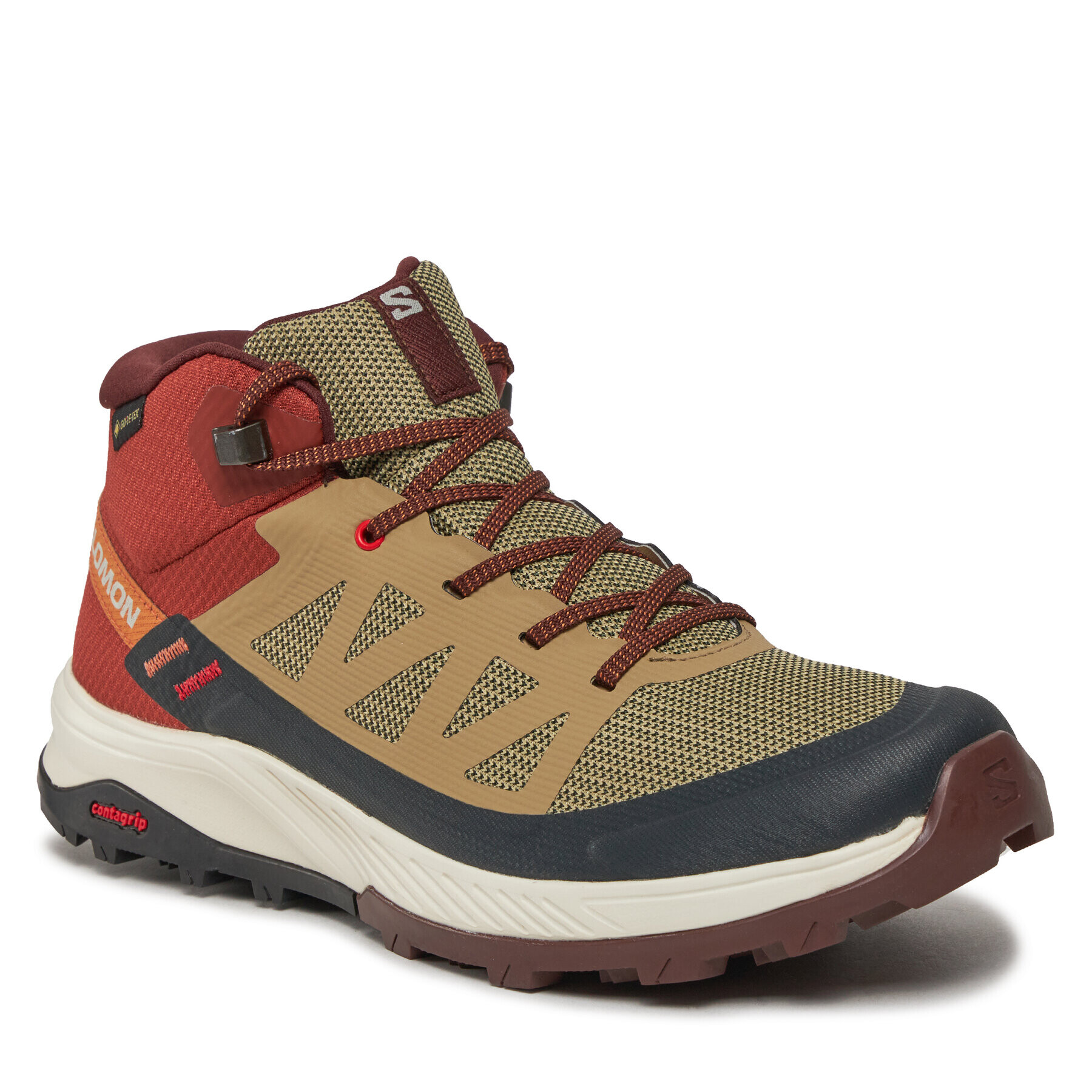 Salomon Trekkings Outrise Mid Gtx L47143700 Maro - Pled.ro