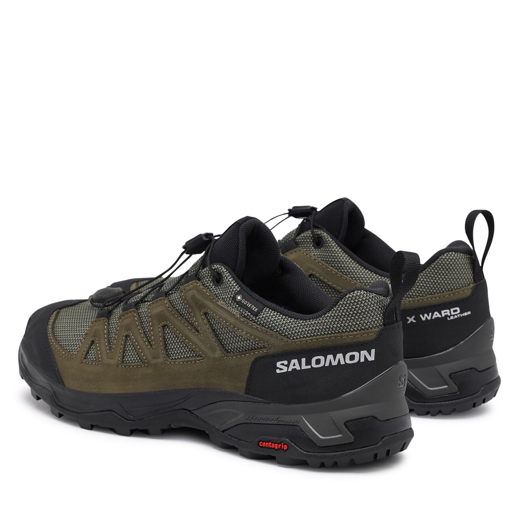 Salomon Trekkings X Ward Leather GORE-TEX L47182200 Verde - Pled.ro