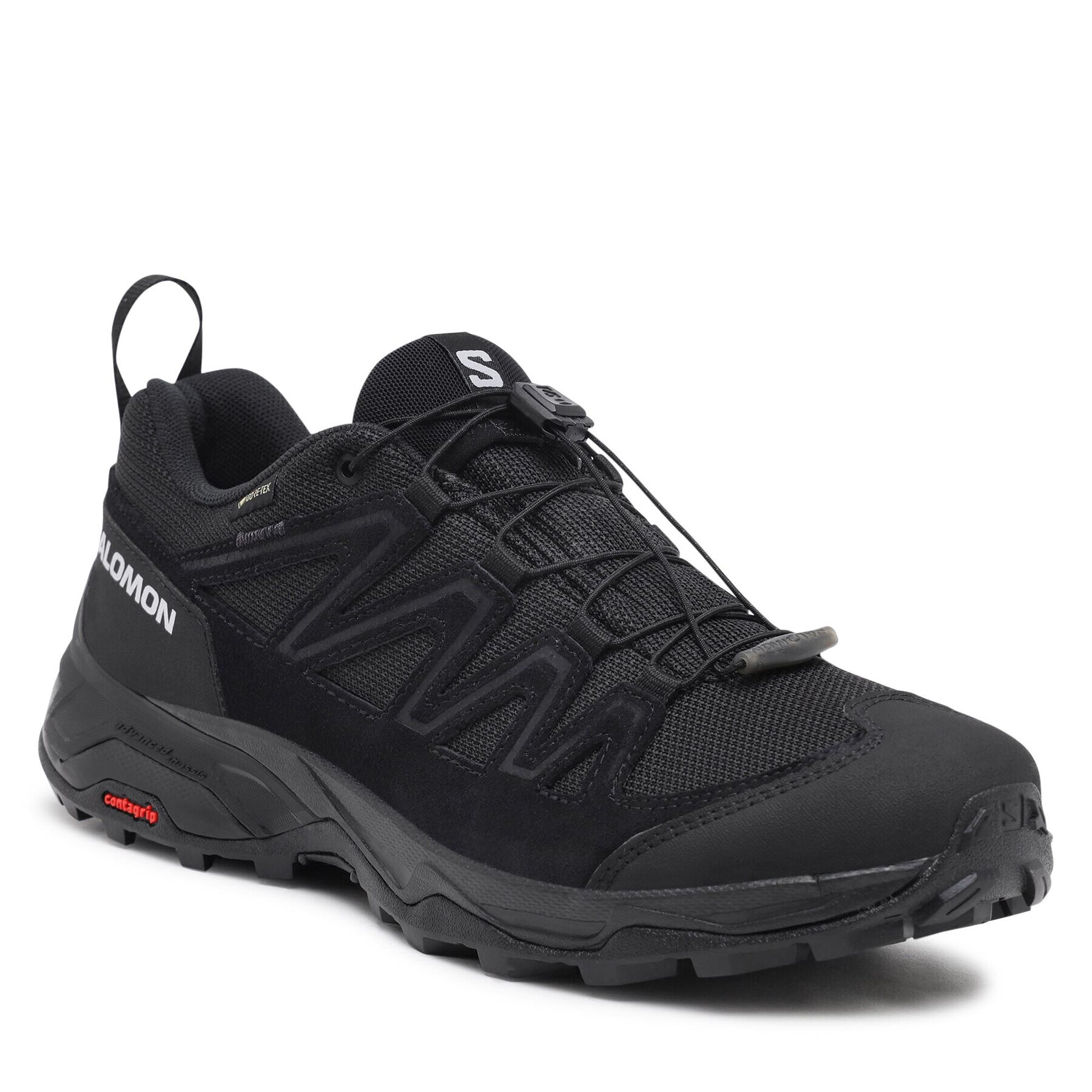 Salomon Trekkings X Ward Leather GORE-TEX L47182300 Negru - Pled.ro