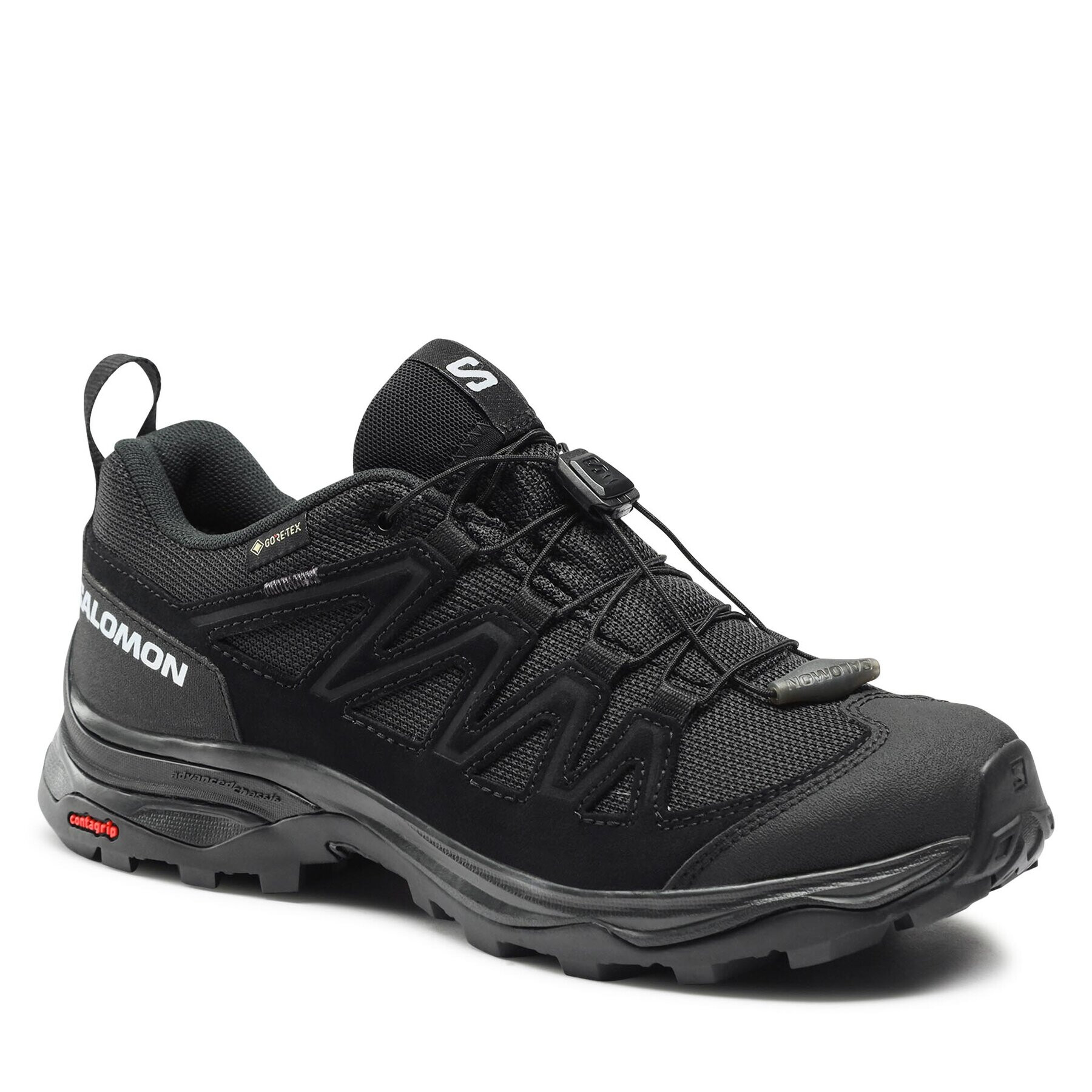 Salomon Trekkings X Ward Leather GORE-TEX L47182600 Negru - Pled.ro