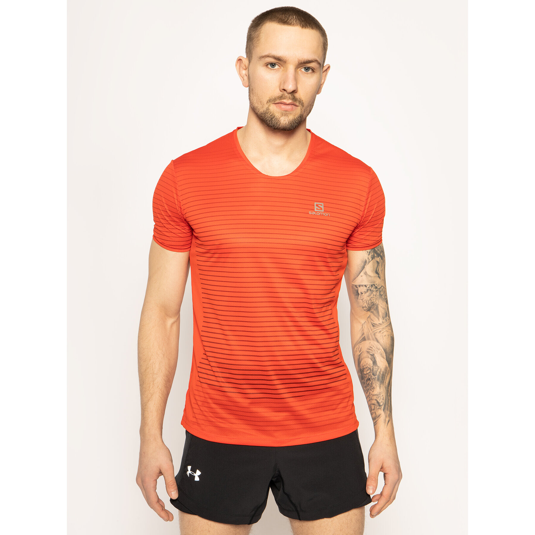 Salomon Tricou tehnic Sense Tee M LC1276100 Roșu Active Fit - Pled.ro