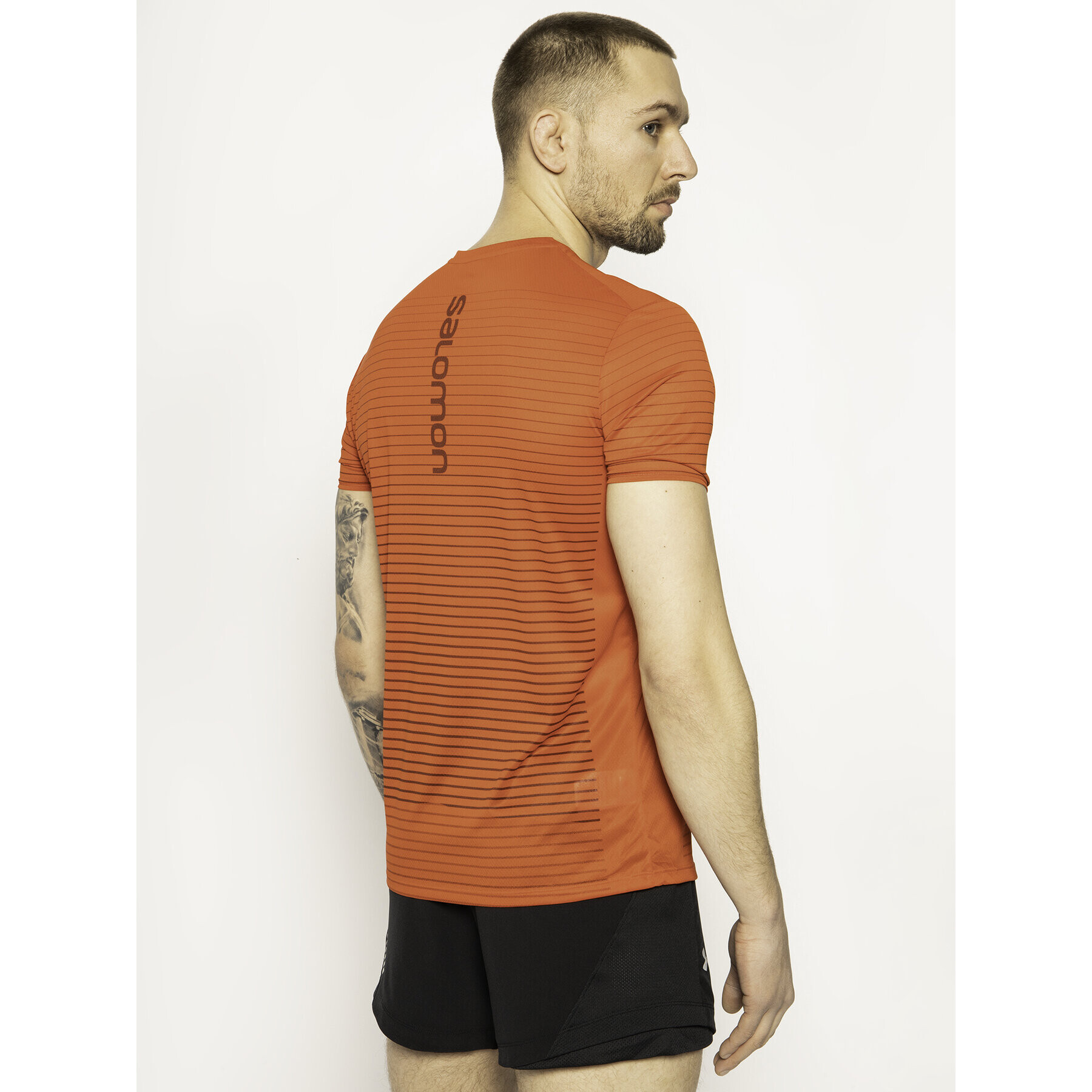 Salomon Tricou tehnic Sense Tee M LC1276100 Roșu Active Fit - Pled.ro