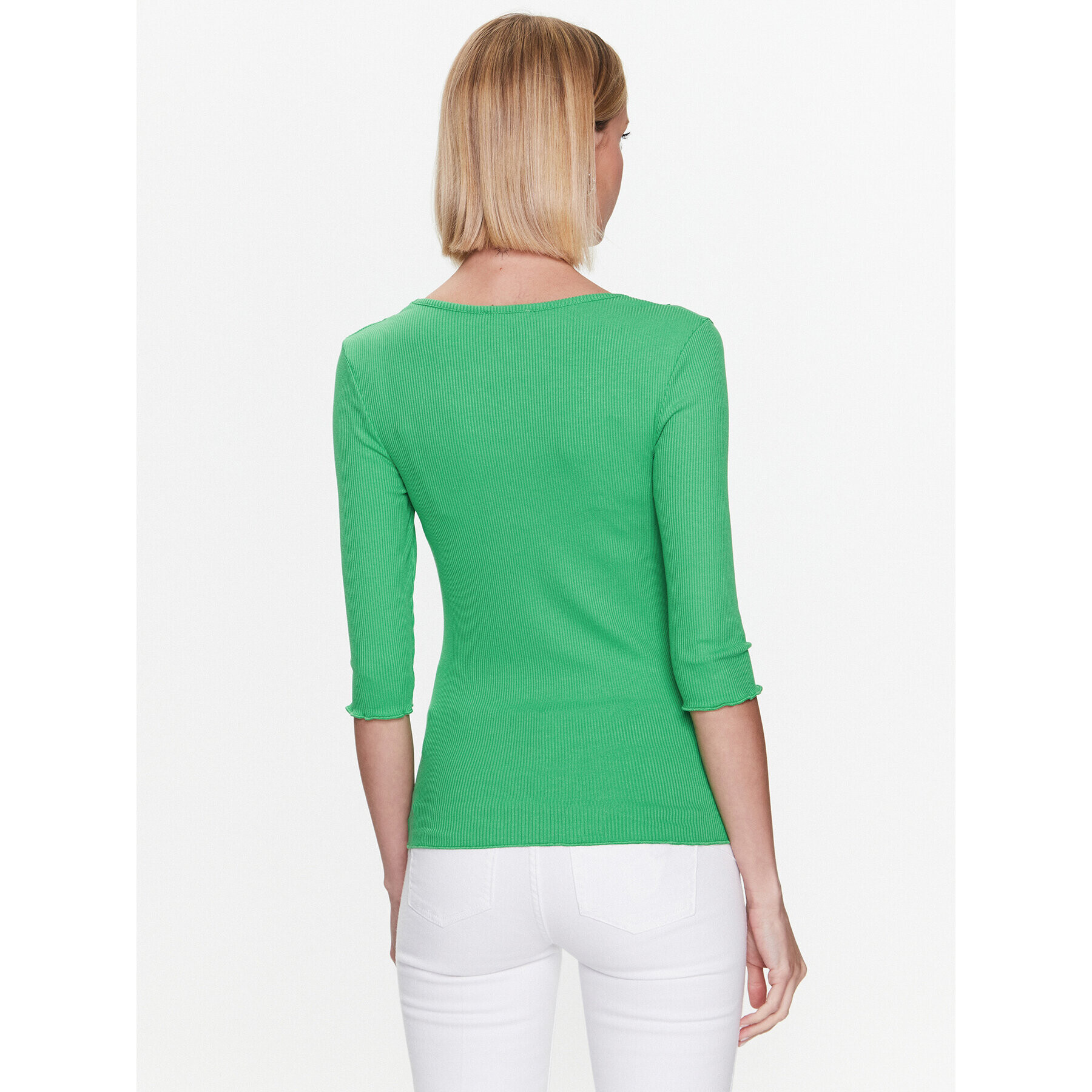 Salsa Bluză 21006749 Verde Slim Fit - Pled.ro