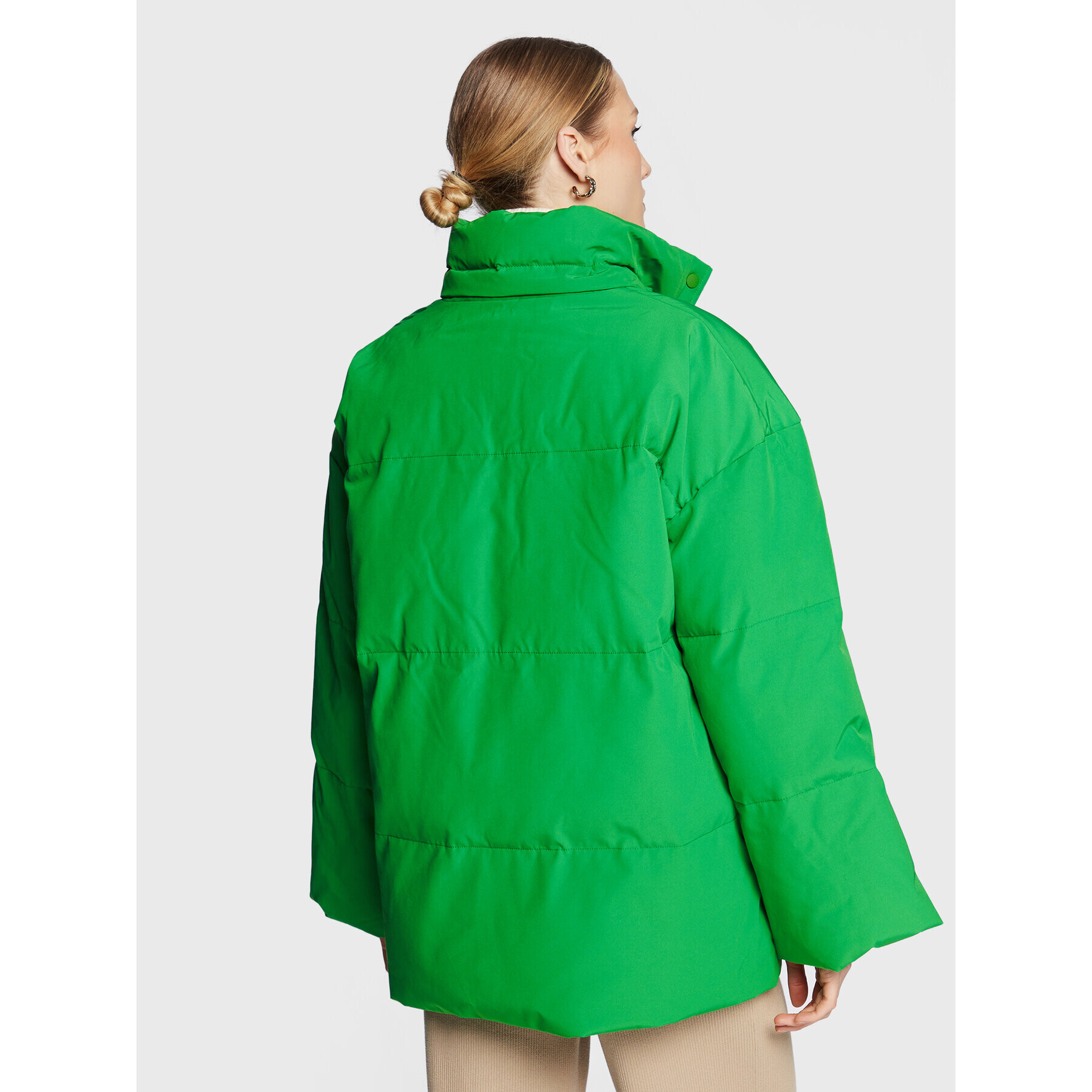 Samsøe Samsøe Geacă din puf Hana F22300136 Verde Relaxed Fit - Pled.ro