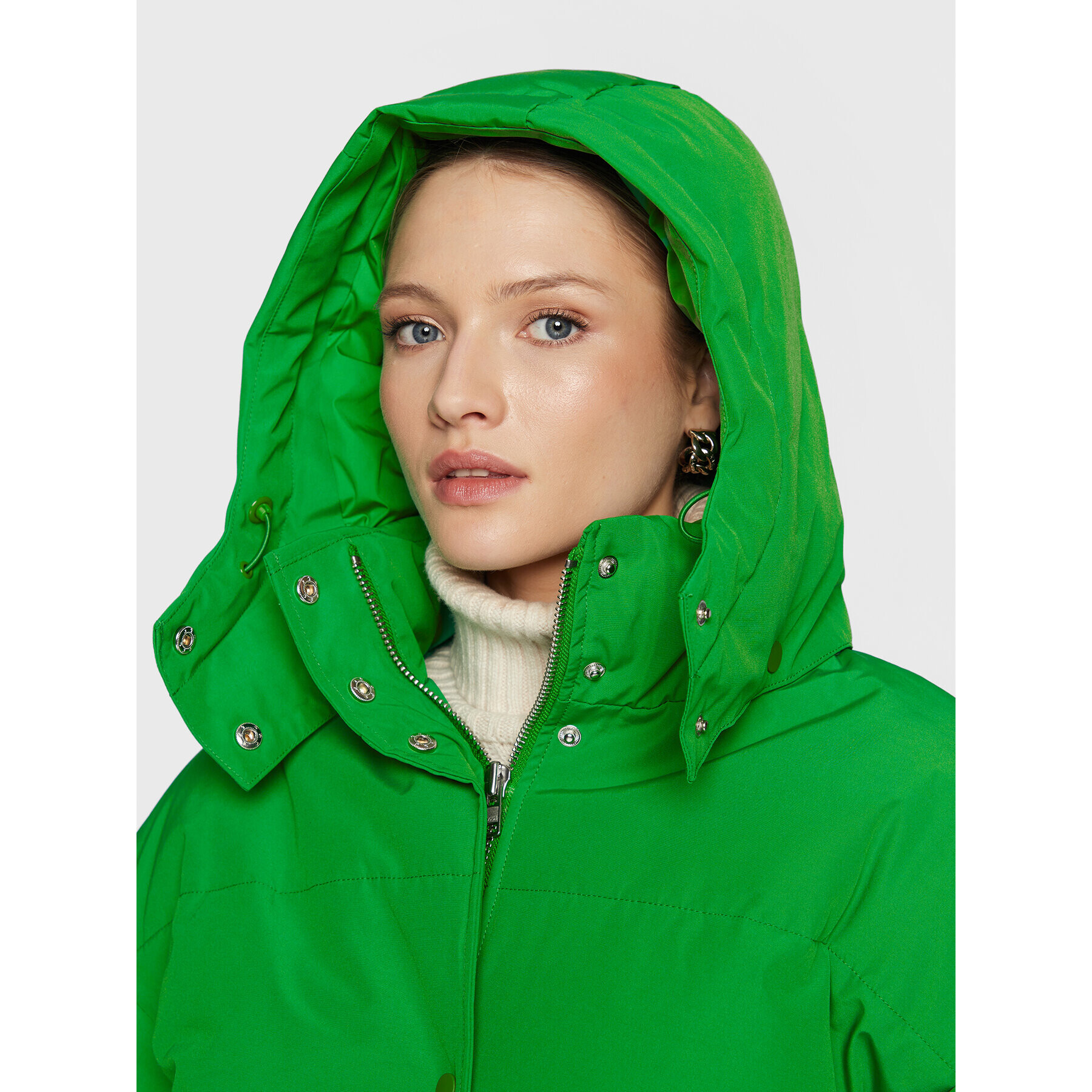 Samsøe Samsøe Geacă din puf Hana F22300136 Verde Relaxed Fit - Pled.ro