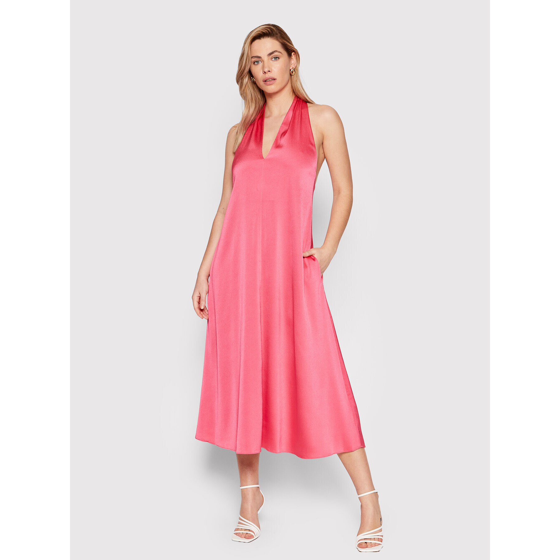 Samsøe Samsøe Rochie cocktail Cille F21100203 Roz Regular Fit - Pled.ro