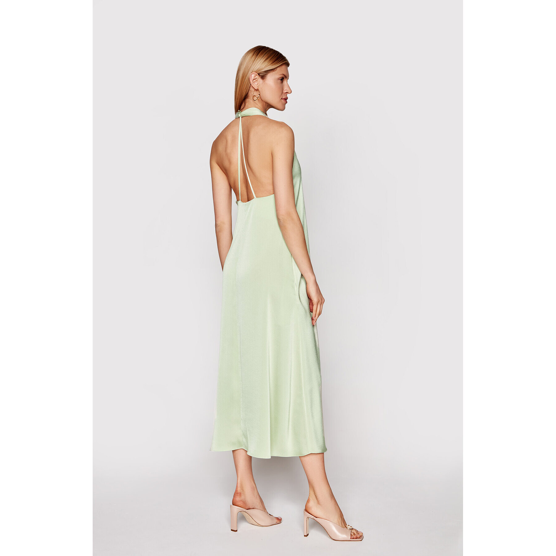 Samsøe Samsøe Rochie cocktail Cille F21100203 Verde Regular Fit - Pled.ro