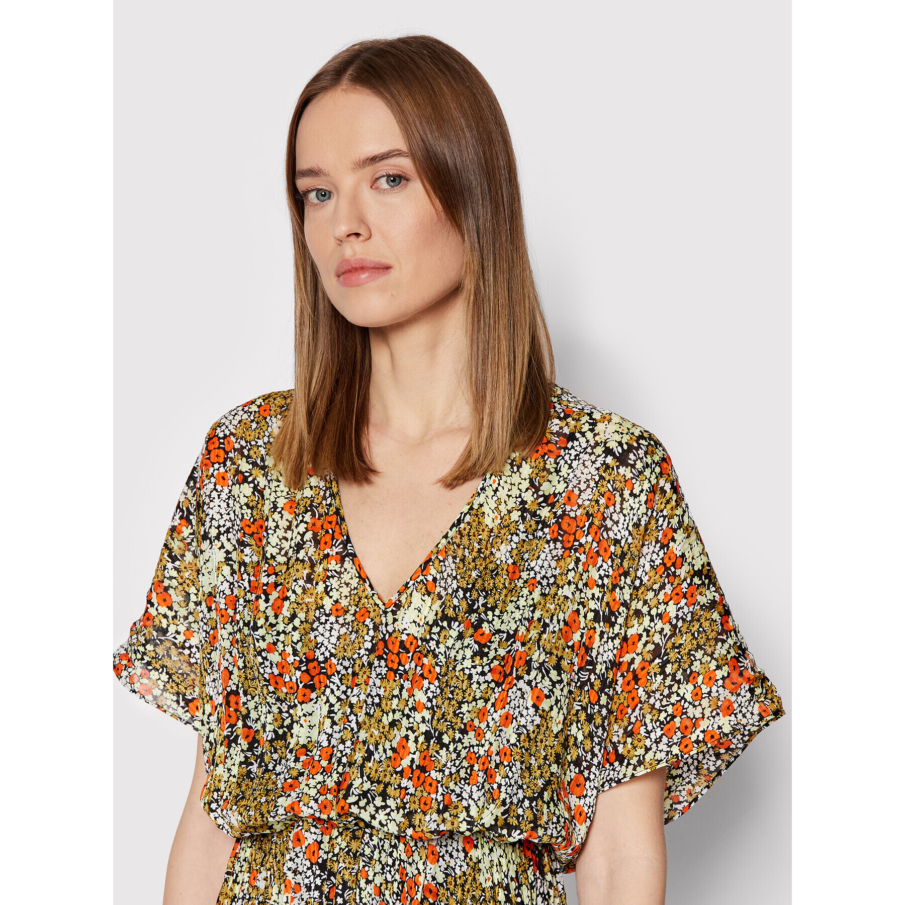 Samsøe Samsøe Rochie de zi Andorothe F22100161 Colorat Relaxed Fit - Pled.ro