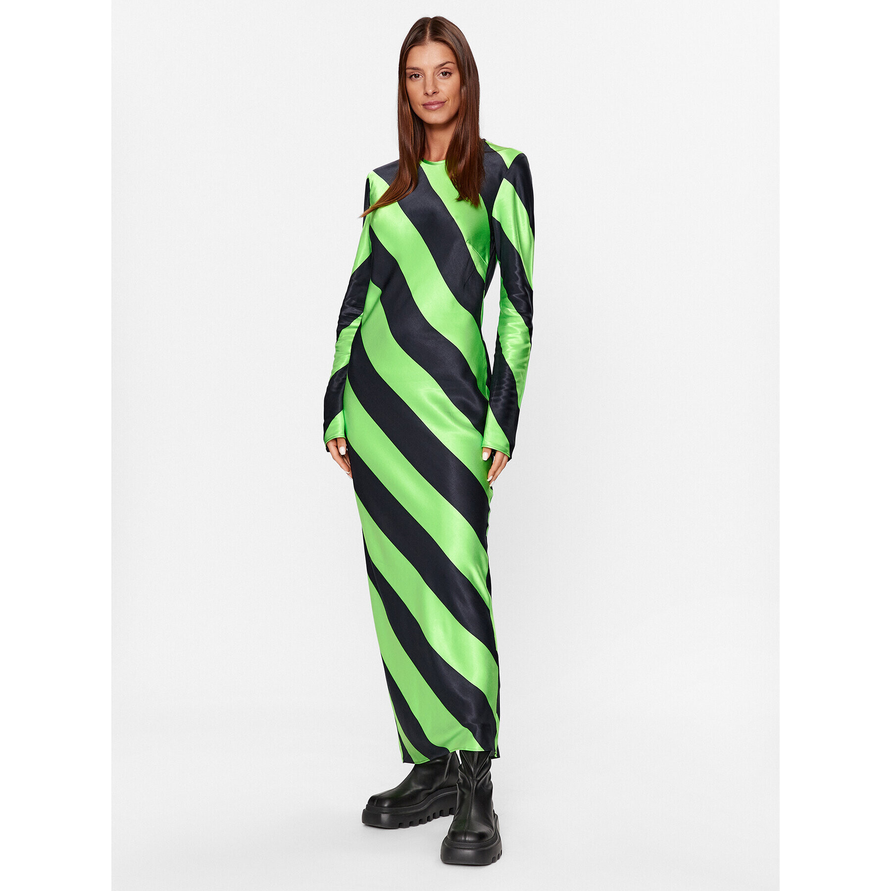 Samsøe Samsøe Rochie de zi F23300064 Verde Regular Fit - Pled.ro