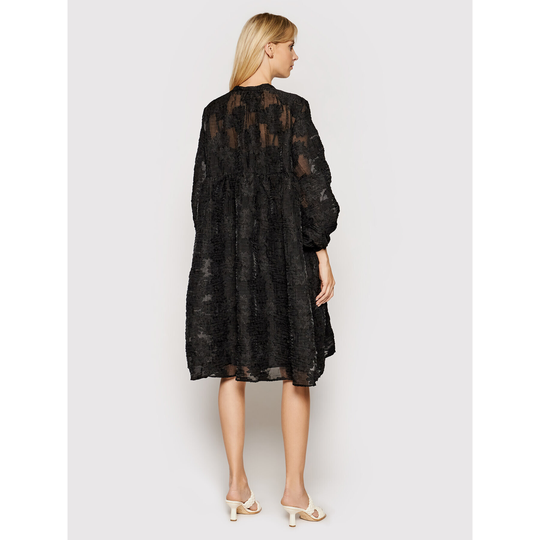 Samsøe Samsøe Rochie de zi Mynthe F00002117 Negru Loose Fit - Pled.ro