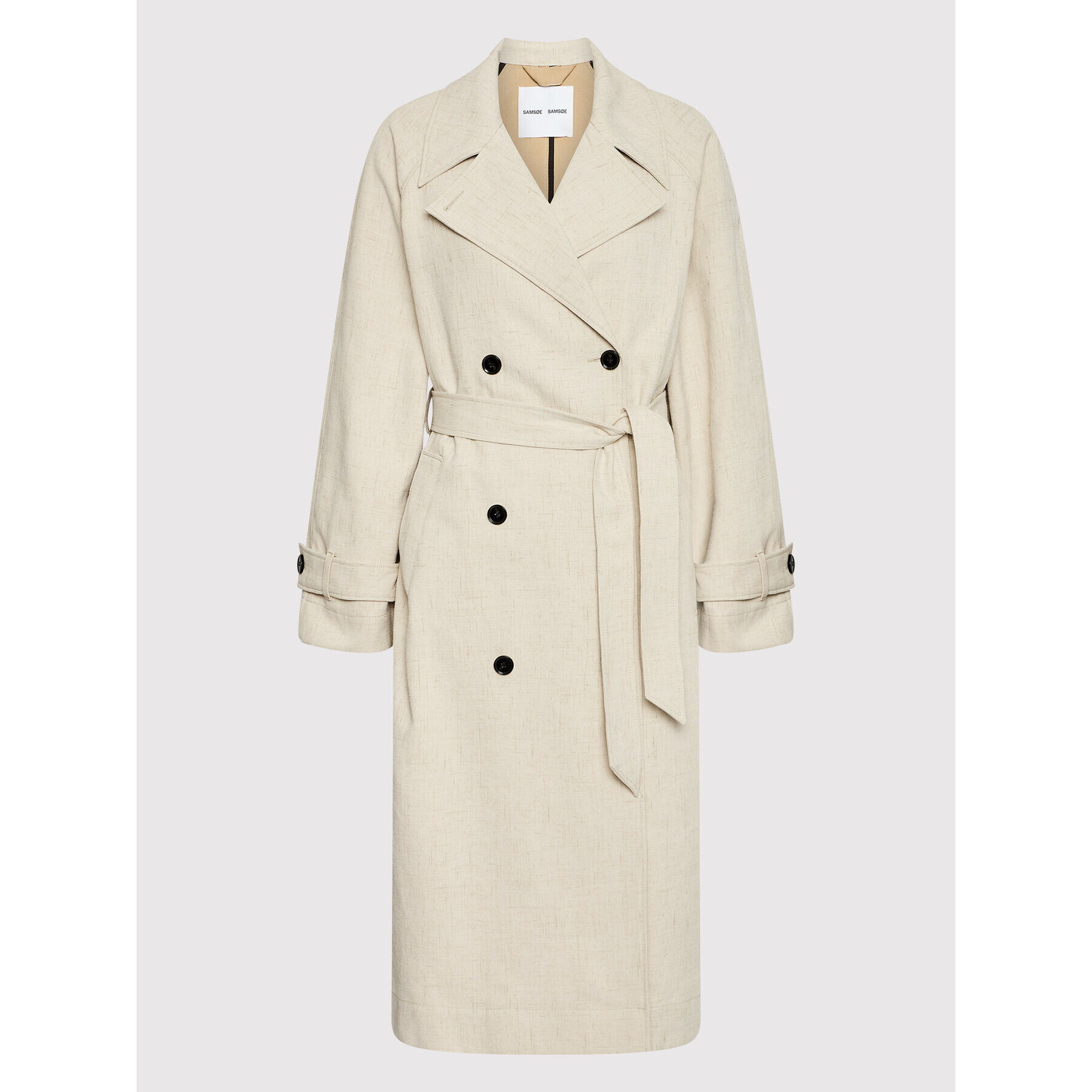 Samsøe Samsøe Trench Belle F22200005 Bej Regular Fit - Pled.ro