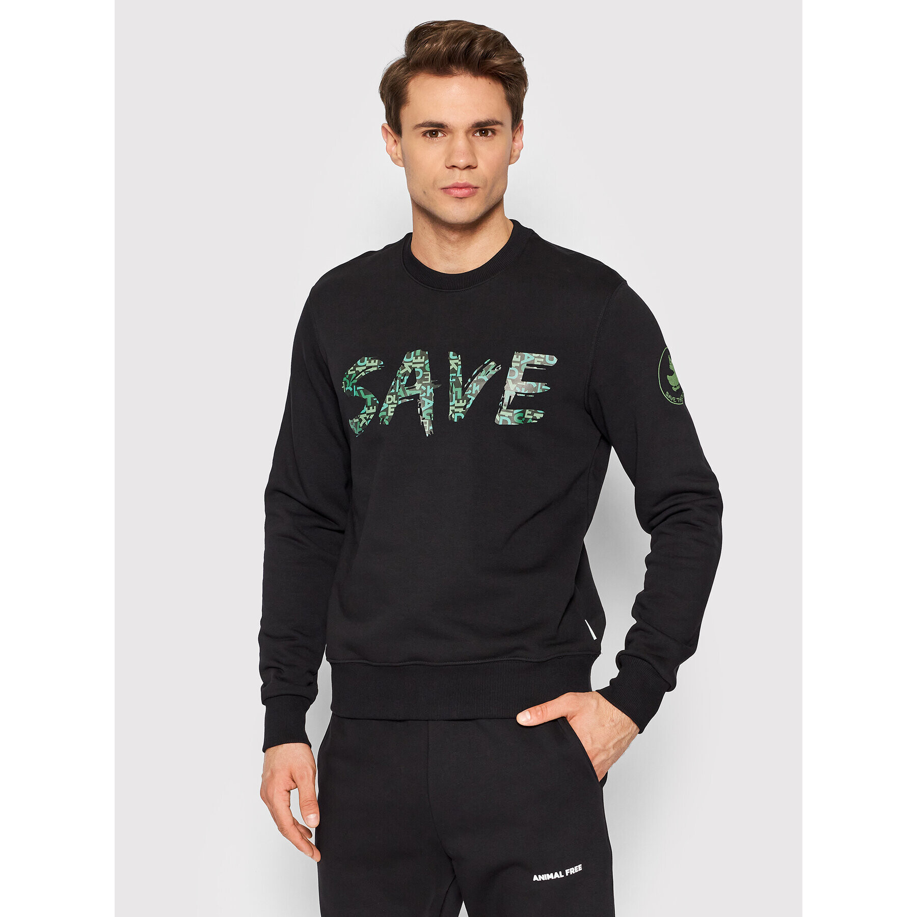 Save The Duck Bluză DF0702M BLEE14 Negru Regular Fit - Pled.ro