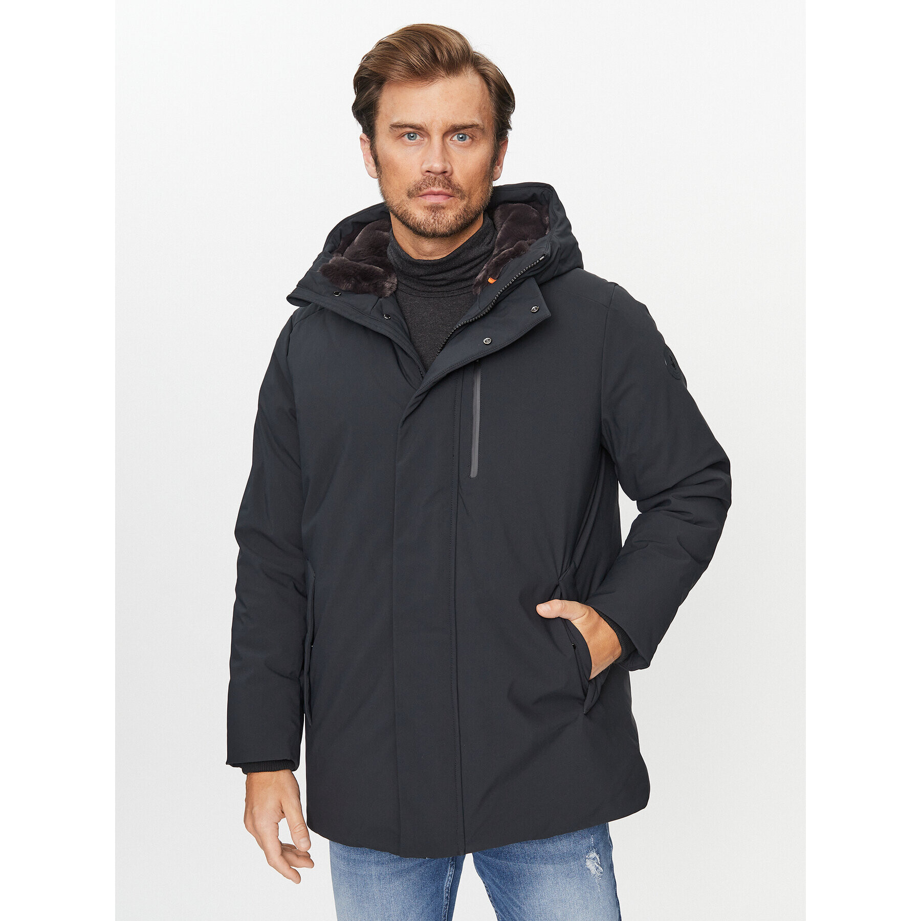 Save The Duck Geacă de iarnă Antoine P38160M SMEG17 Negru Regular Fit - Pled.ro