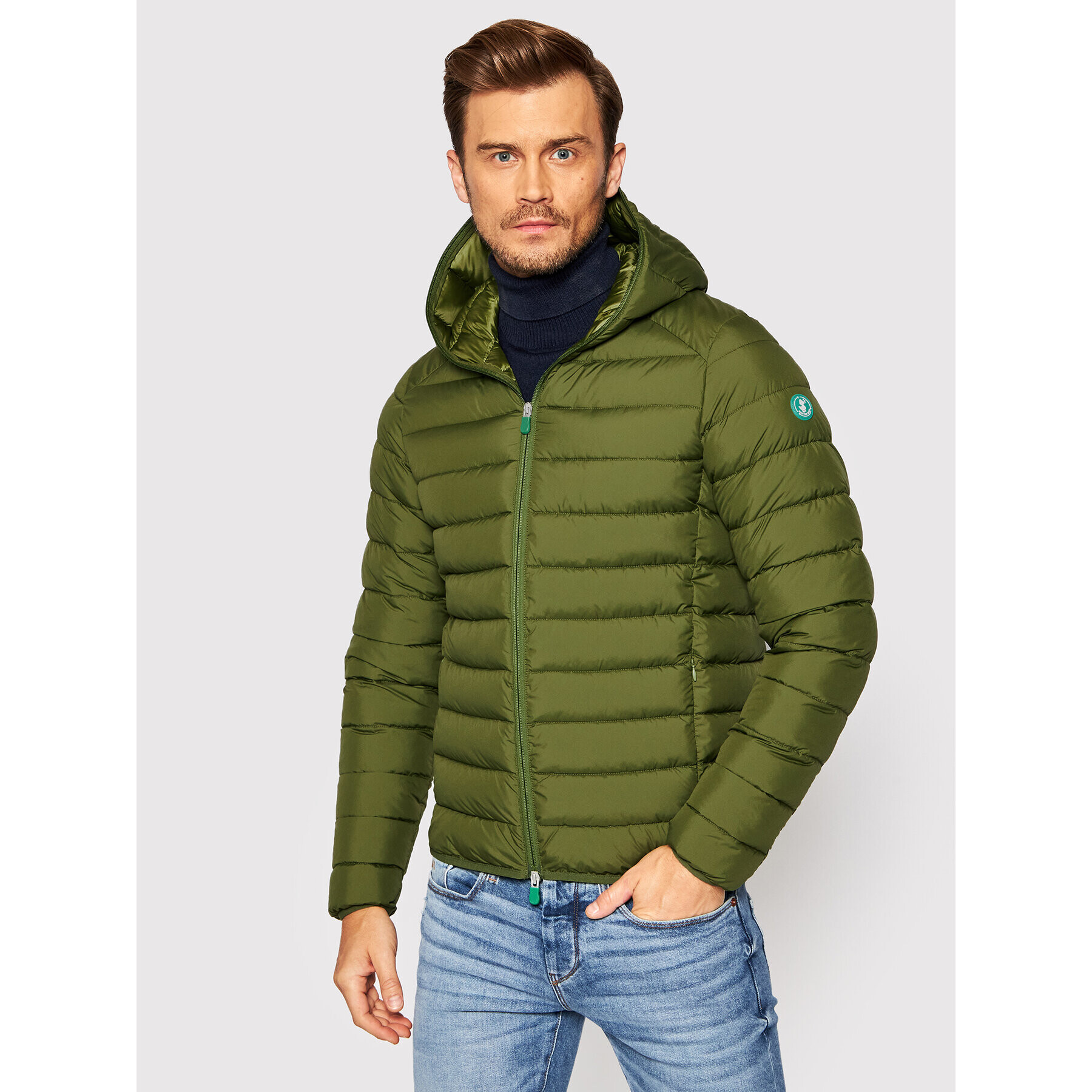 Save The Duck Geacă din puf D30650M RECY13 Verde Regular Fit - Pled.ro