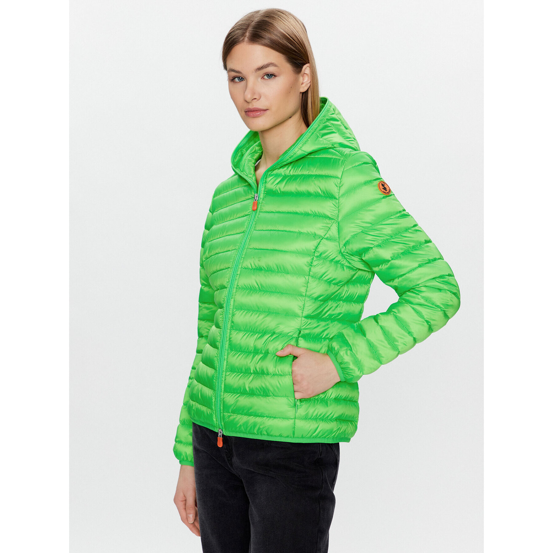 Save The Duck Geacă din puf D33620W FLUO16 Verde Regular Fit - Pled.ro