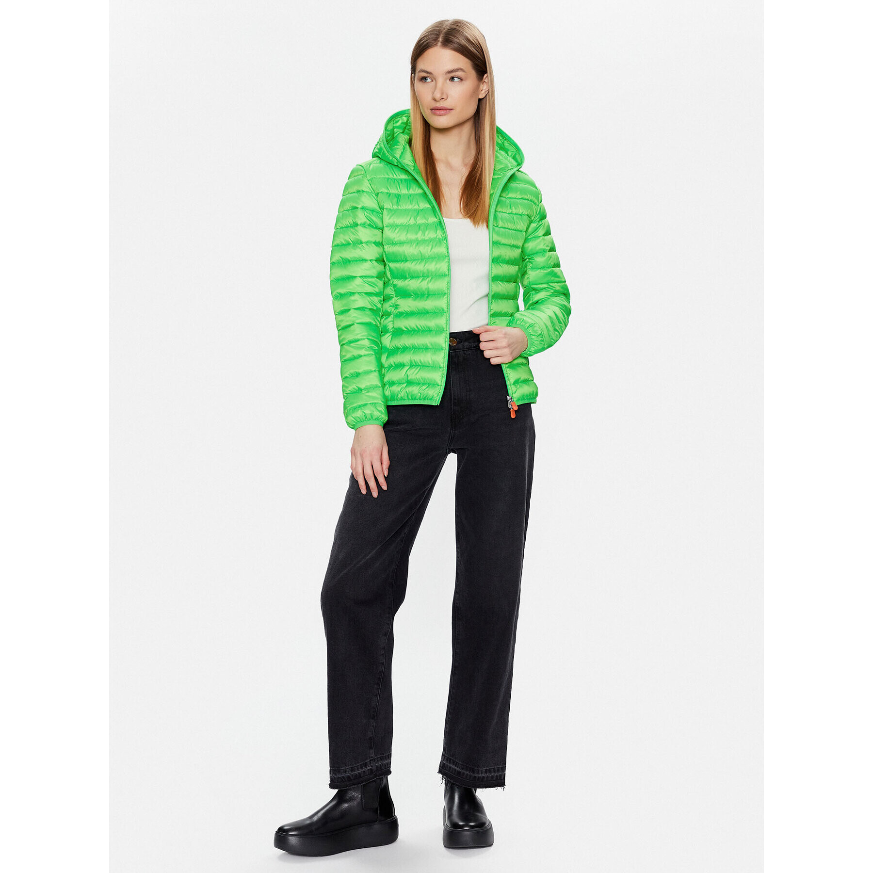 Save The Duck Geacă din puf D33620W FLUO16 Verde Regular Fit - Pled.ro