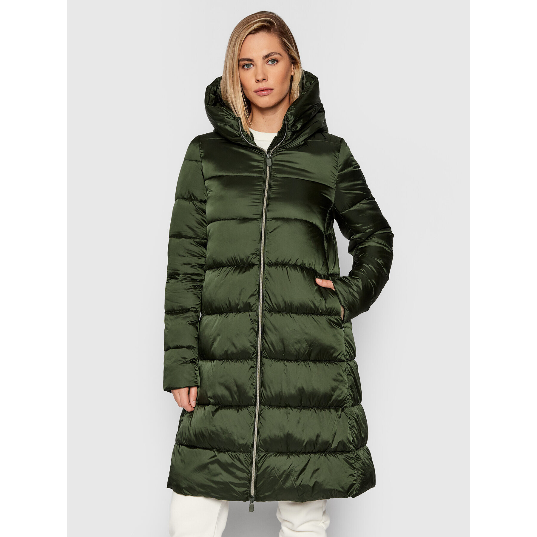 Save The Duck Geacă din puf D40279W IRIS13 Verde Regular Fit - Pled.ro