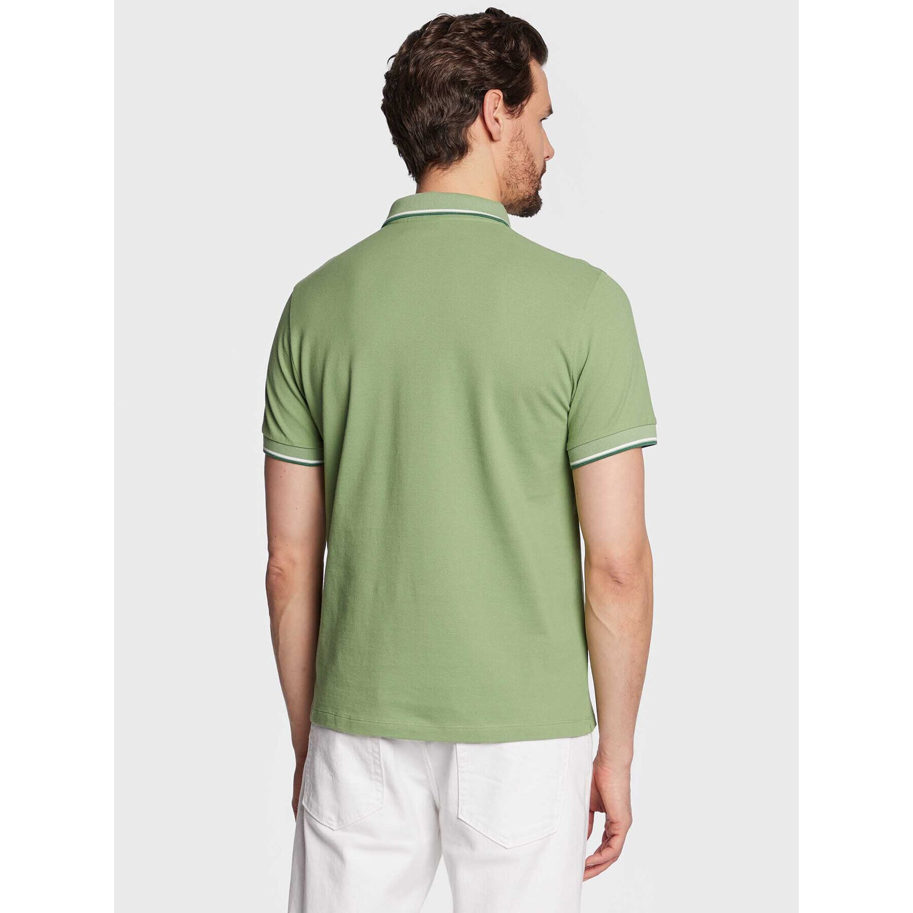 Save The Duck Tricou polo DR0136M BATE16 Verde Regular Fit - Pled.ro