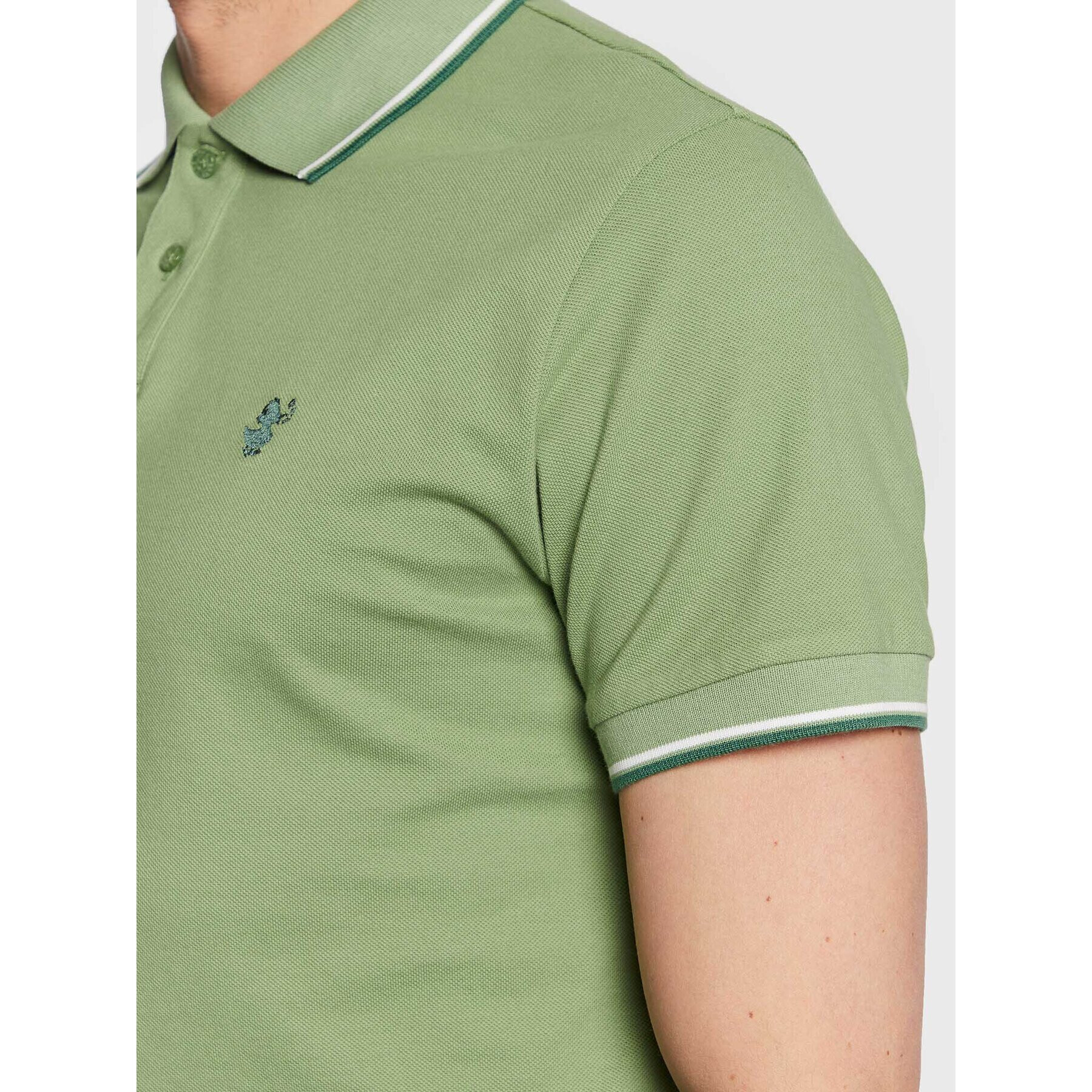 Save The Duck Tricou polo DR0136M BATE16 Verde Regular Fit - Pled.ro