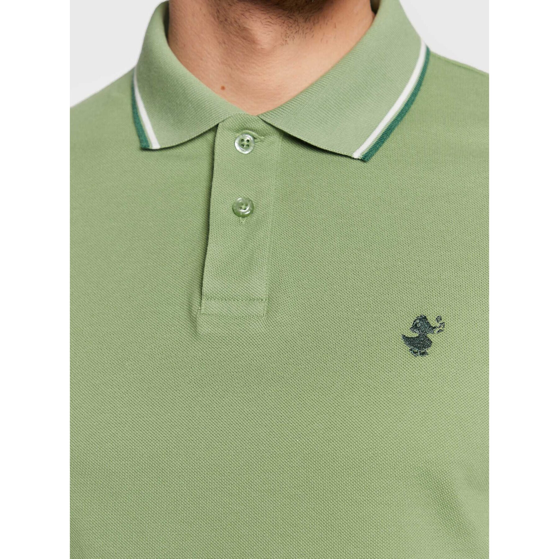 Save The Duck Tricou polo DR0136M BATE16 Verde Regular Fit - Pled.ro