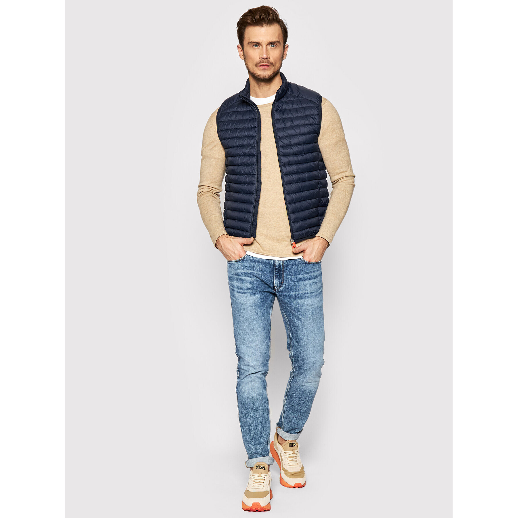 Save The Duck Vestă D82410M GIGA14 Bleumarin Regular Fit - Pled.ro