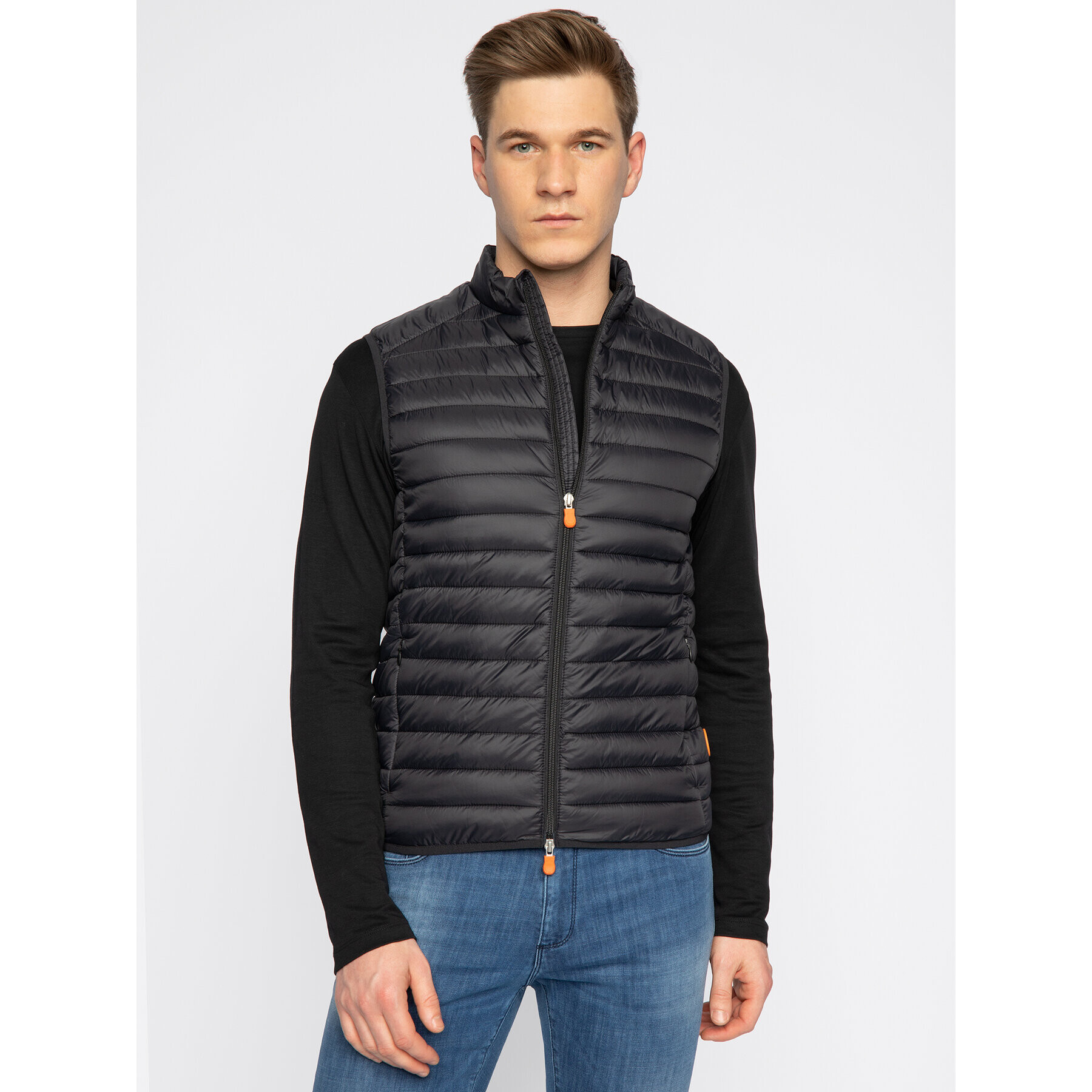 Save The Duck Vestă D8241M GIGAX Negru Regular Fit - Pled.ro