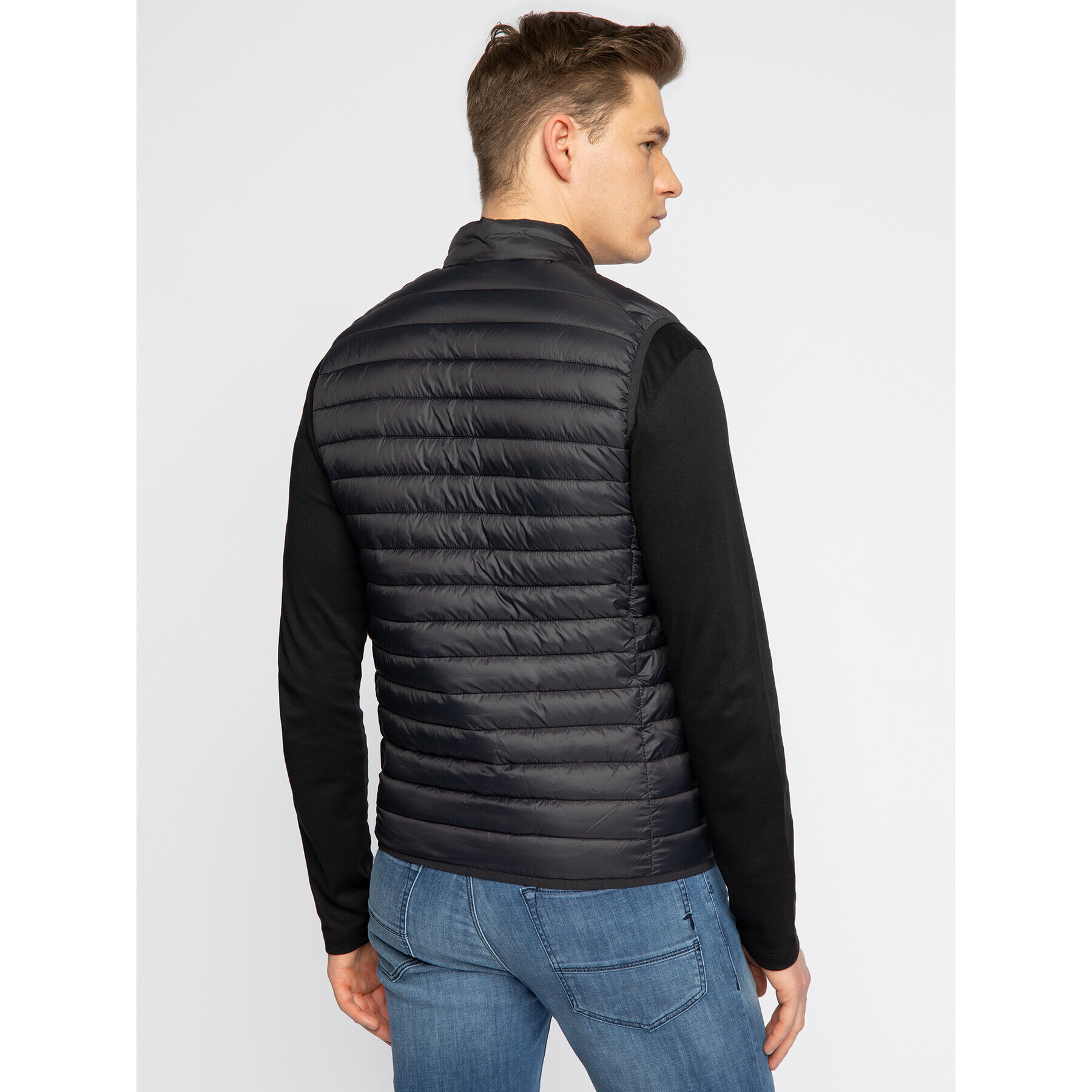 Save The Duck Vestă D8241M GIGAX Negru Regular Fit - Pled.ro