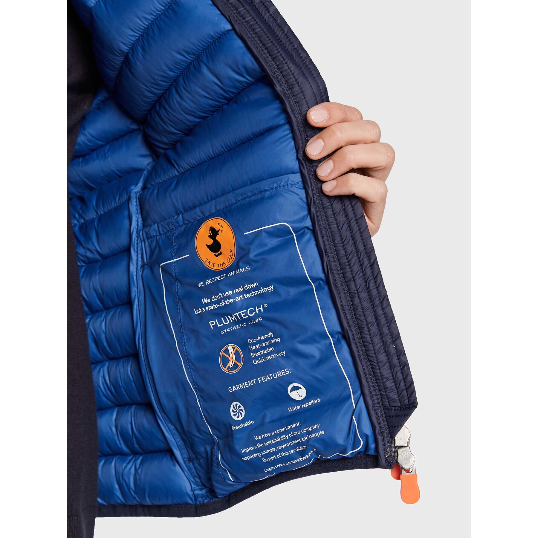 Save The Duck Vestă D85310W GIGA16 Bleumarin Regular Fit - Pled.ro