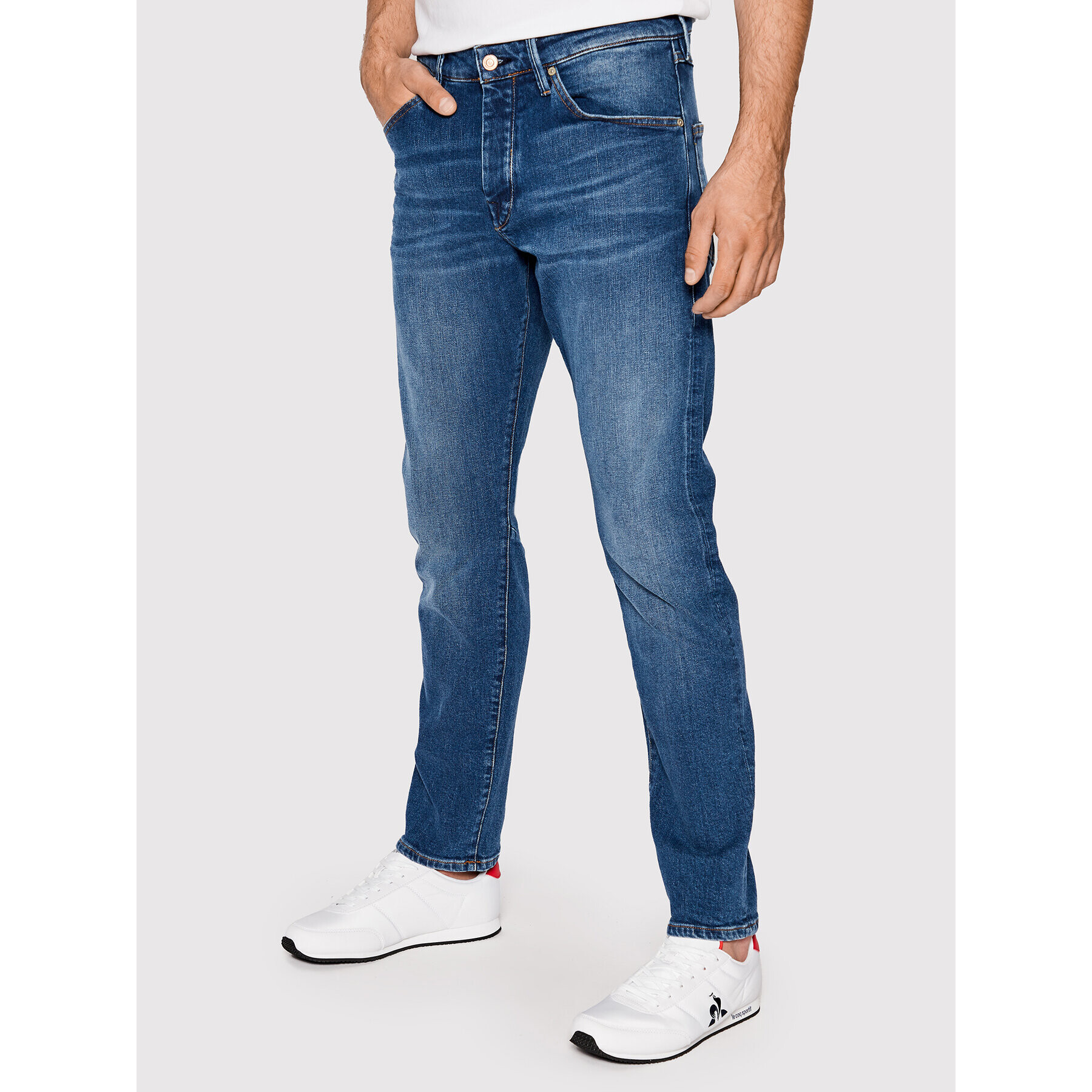 Scotch & Soda Blugi 168419 Albastru Slim Tapered Fit - Pled.ro