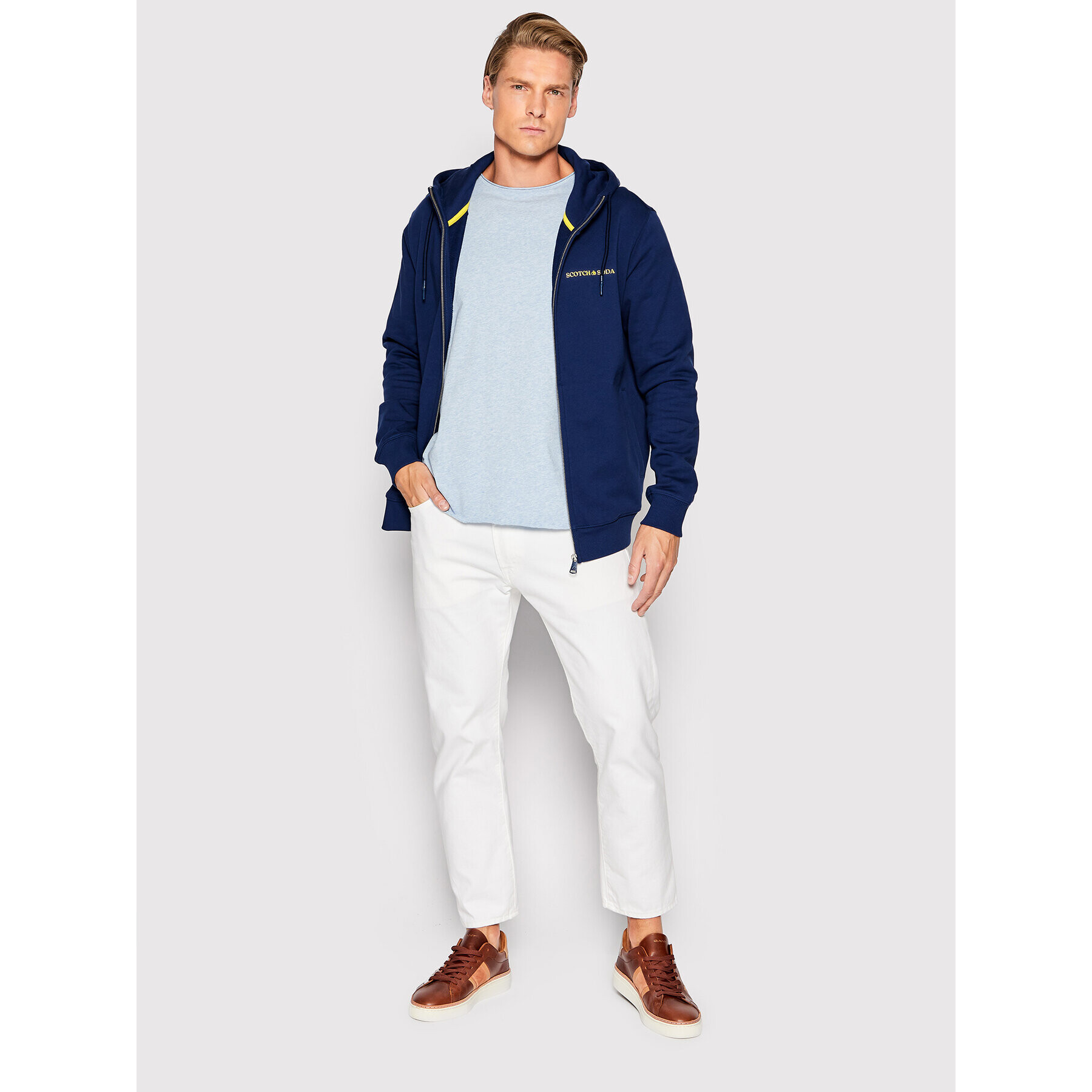 Scotch & Soda Bluză 169142 Bleumarin Regular Fit - Pled.ro