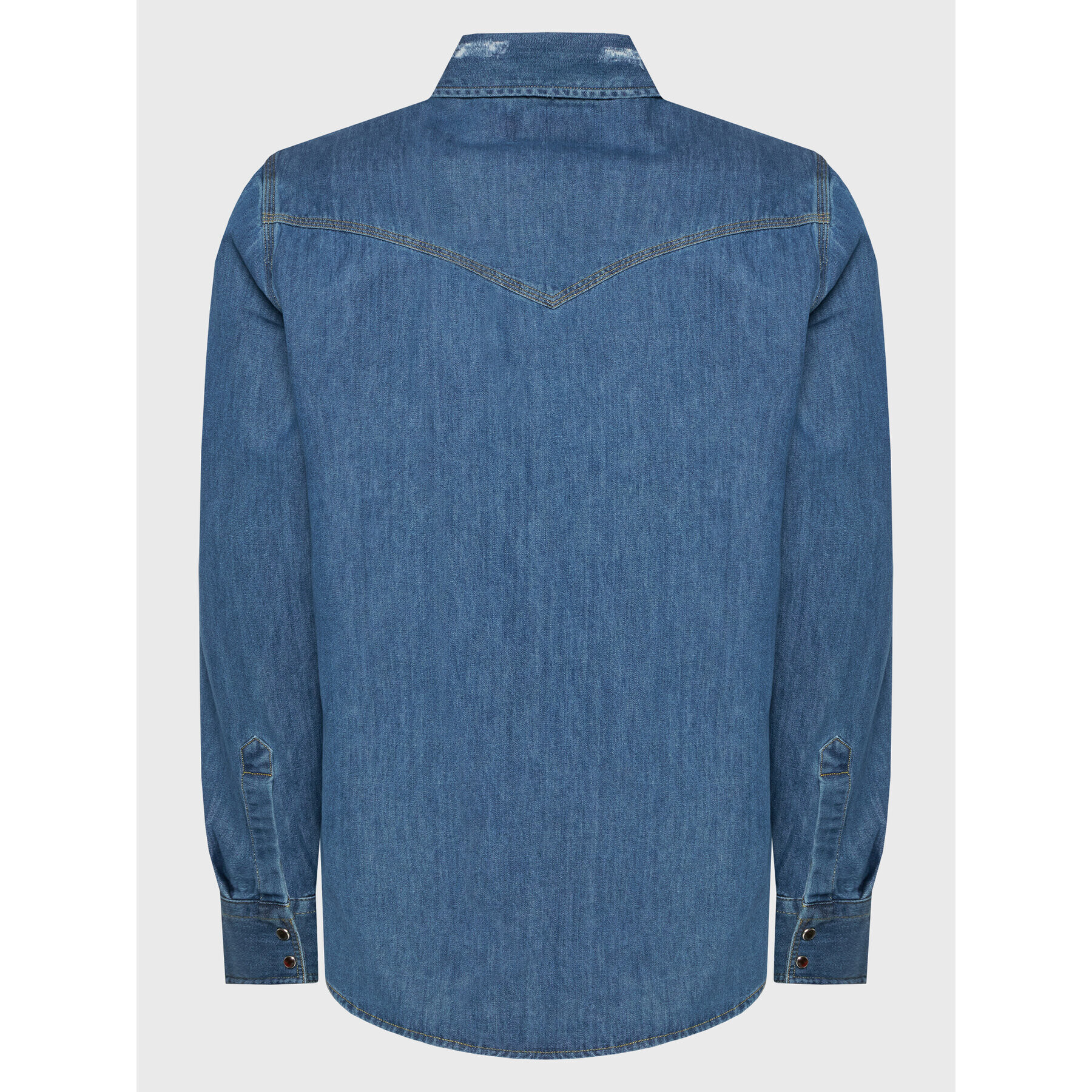 Scotch & Soda cămașă de blugi 167249 Albastru Regular Fit - Pled.ro