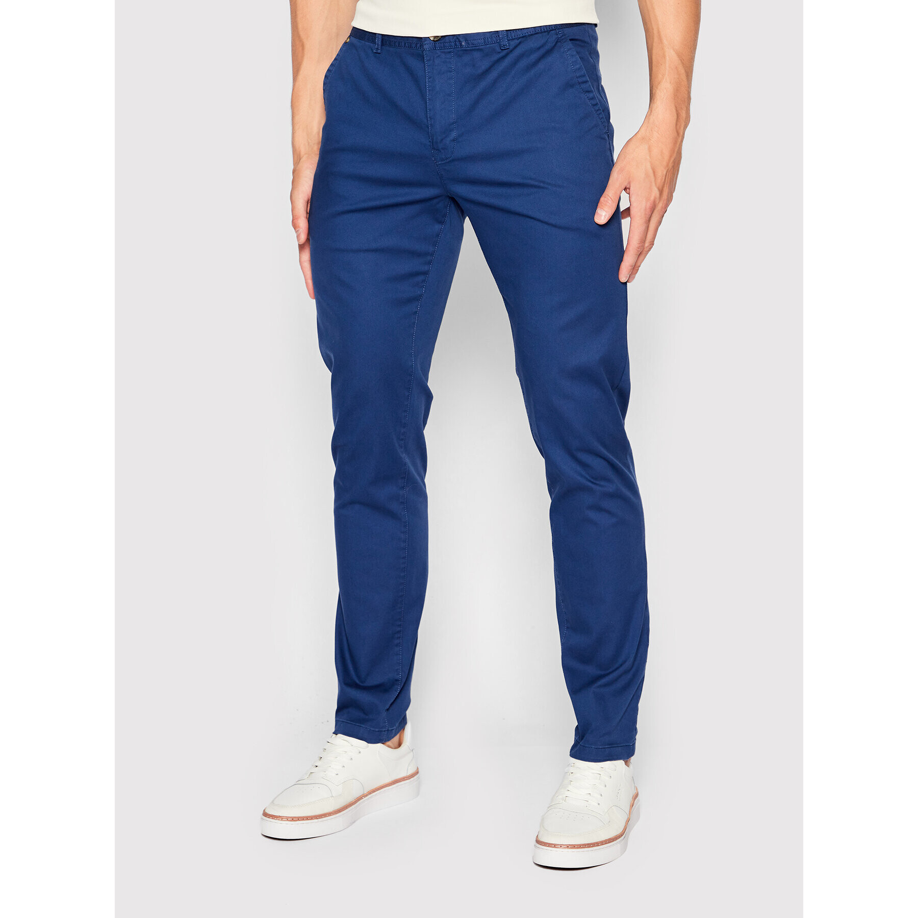 Scotch & Soda Pantaloni chino 167137 Bleumarin Slim Fit - Pled.ro