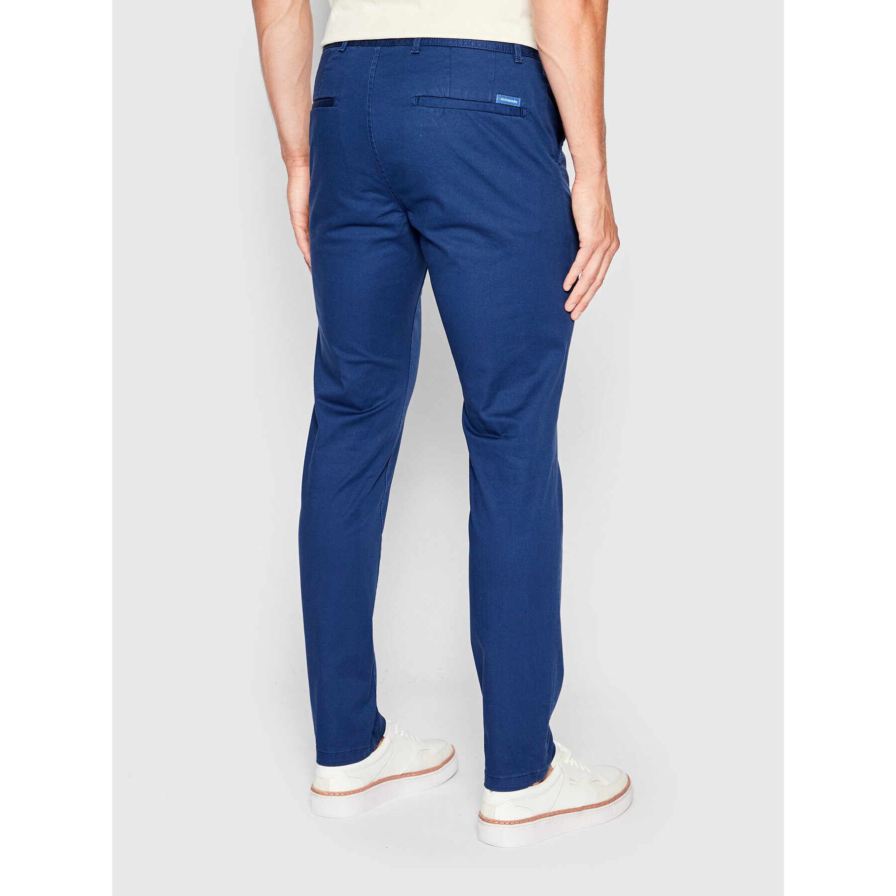 Scotch & Soda Pantaloni chino 167137 Bleumarin Slim Fit - Pled.ro