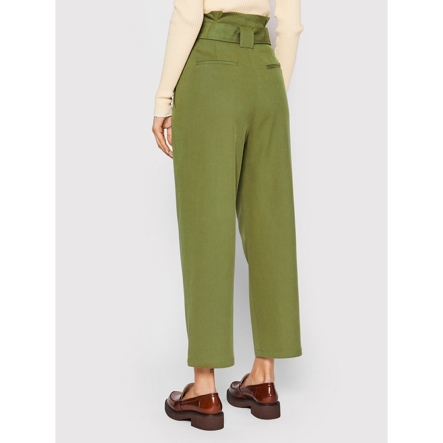 Scotch & Soda Pantaloni din material 167838 Verde Straight Leg - Pled.ro