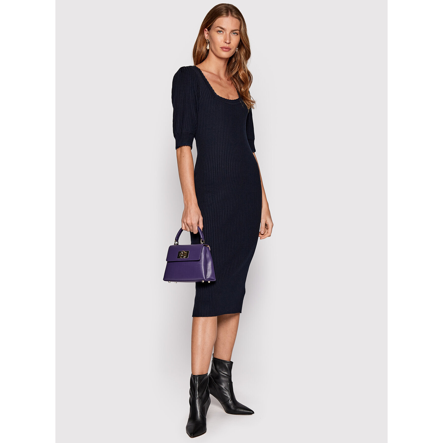 Scotch & Soda Rochie tricotată 168555 Bleumarin Regular Fit - Pled.ro