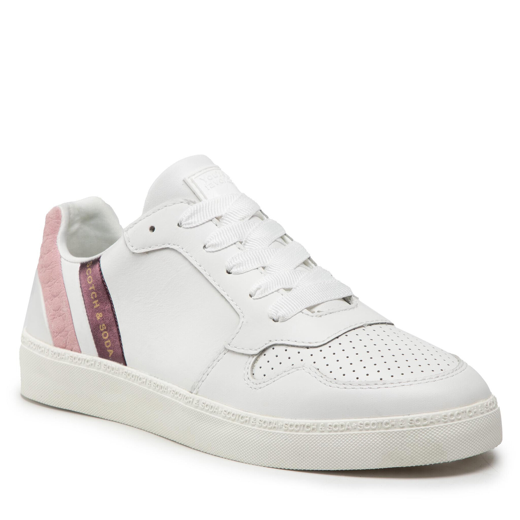 Scotch & Soda Sneakers Laurite 23733488 Alb - Pled.ro