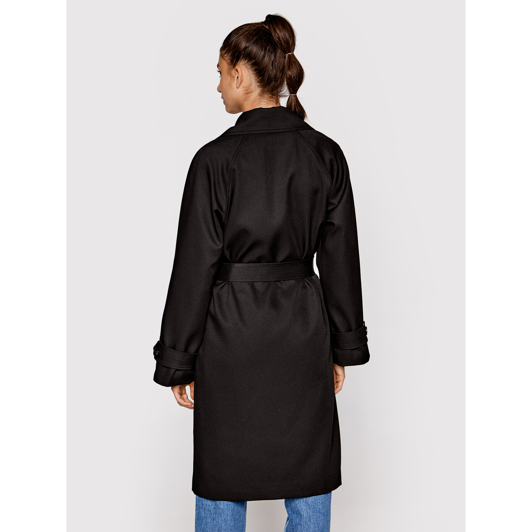 Scotch & Soda Trench 167010 Negru Regular Fit - Pled.ro