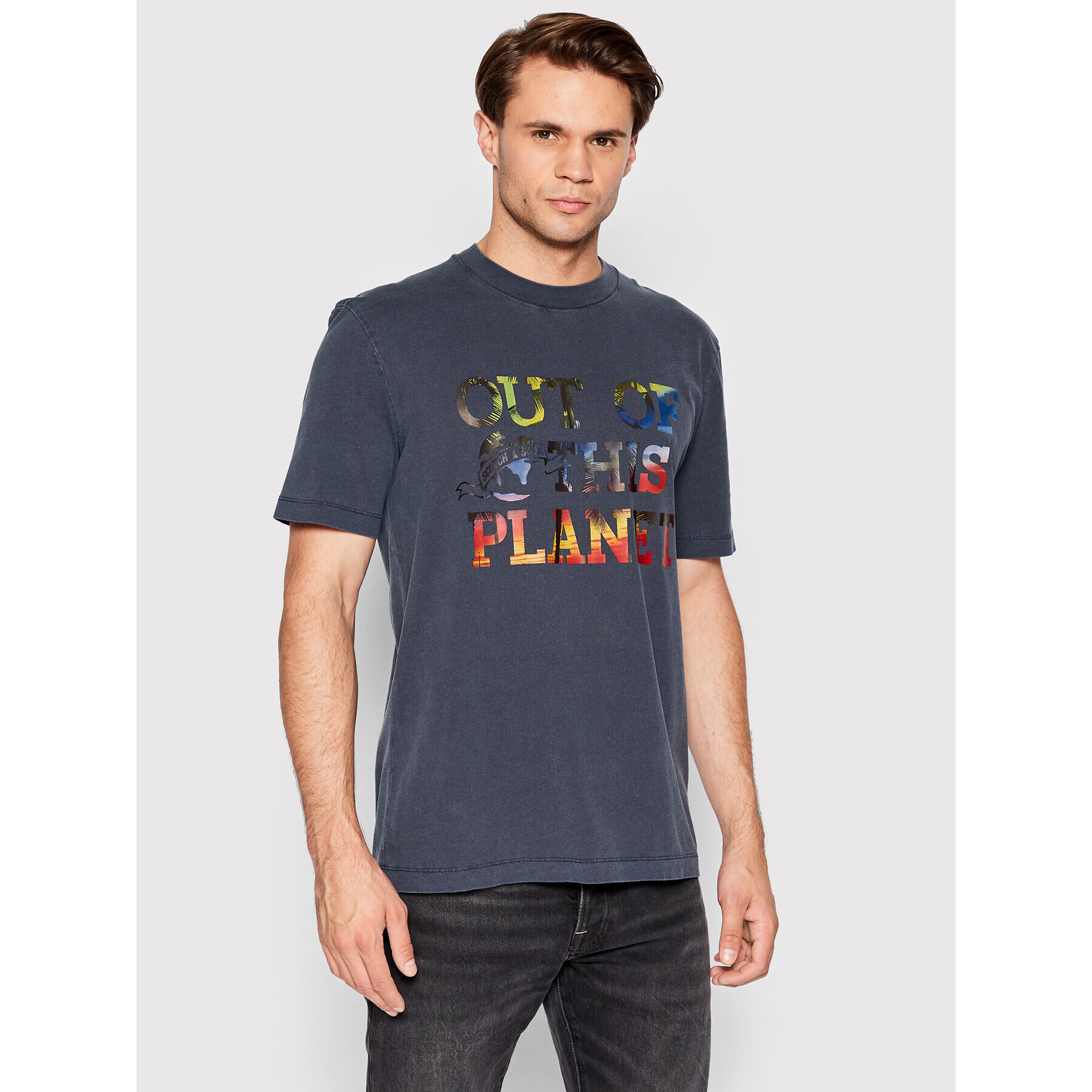 Scotch & Soda Tricou 167343 Bleumarin Regular Fit - Pled.ro