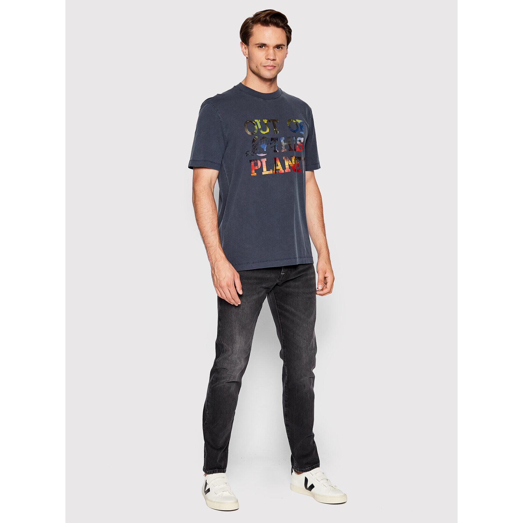 Scotch & Soda Tricou 167343 Bleumarin Regular Fit - Pled.ro