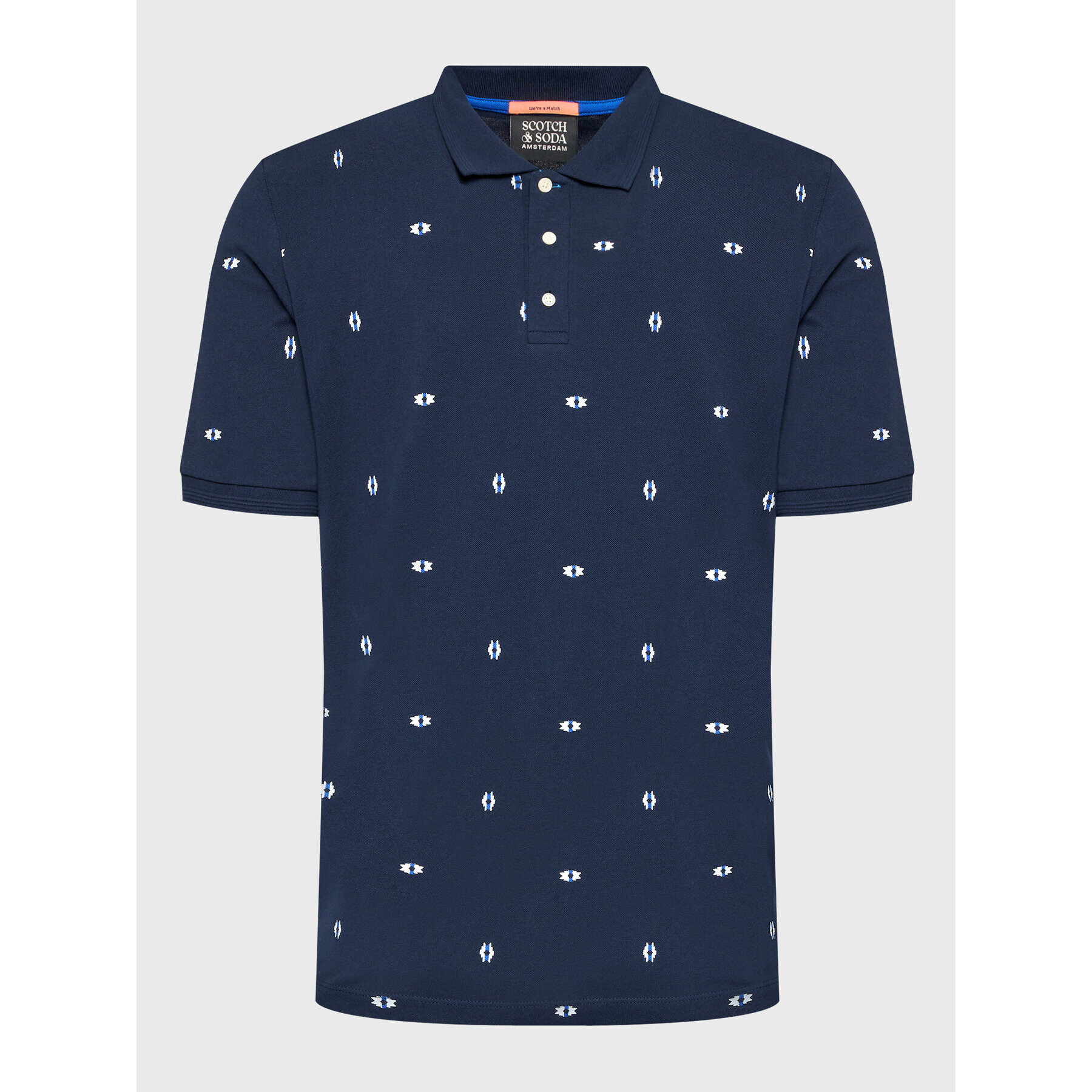 Scotch & Soda Tricou polo 167374 Bleumarin Regular Fit - Pled.ro