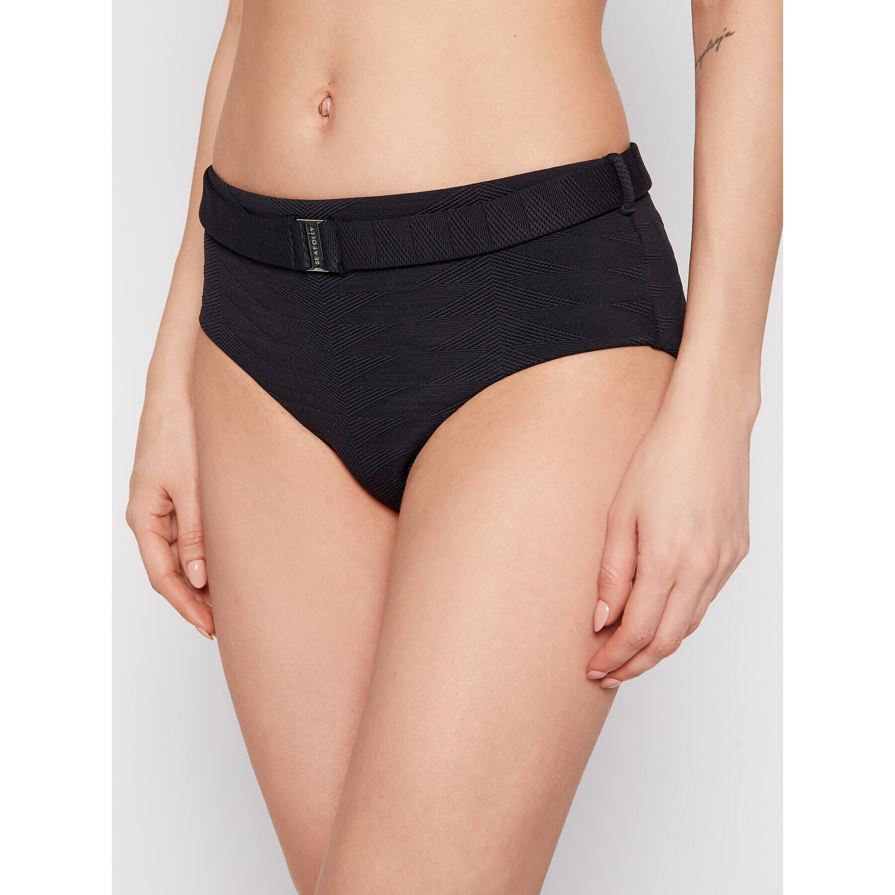 Seafolly Bikini partea de jos SeasideSoiree 40657-872 Negru - Pled.ro