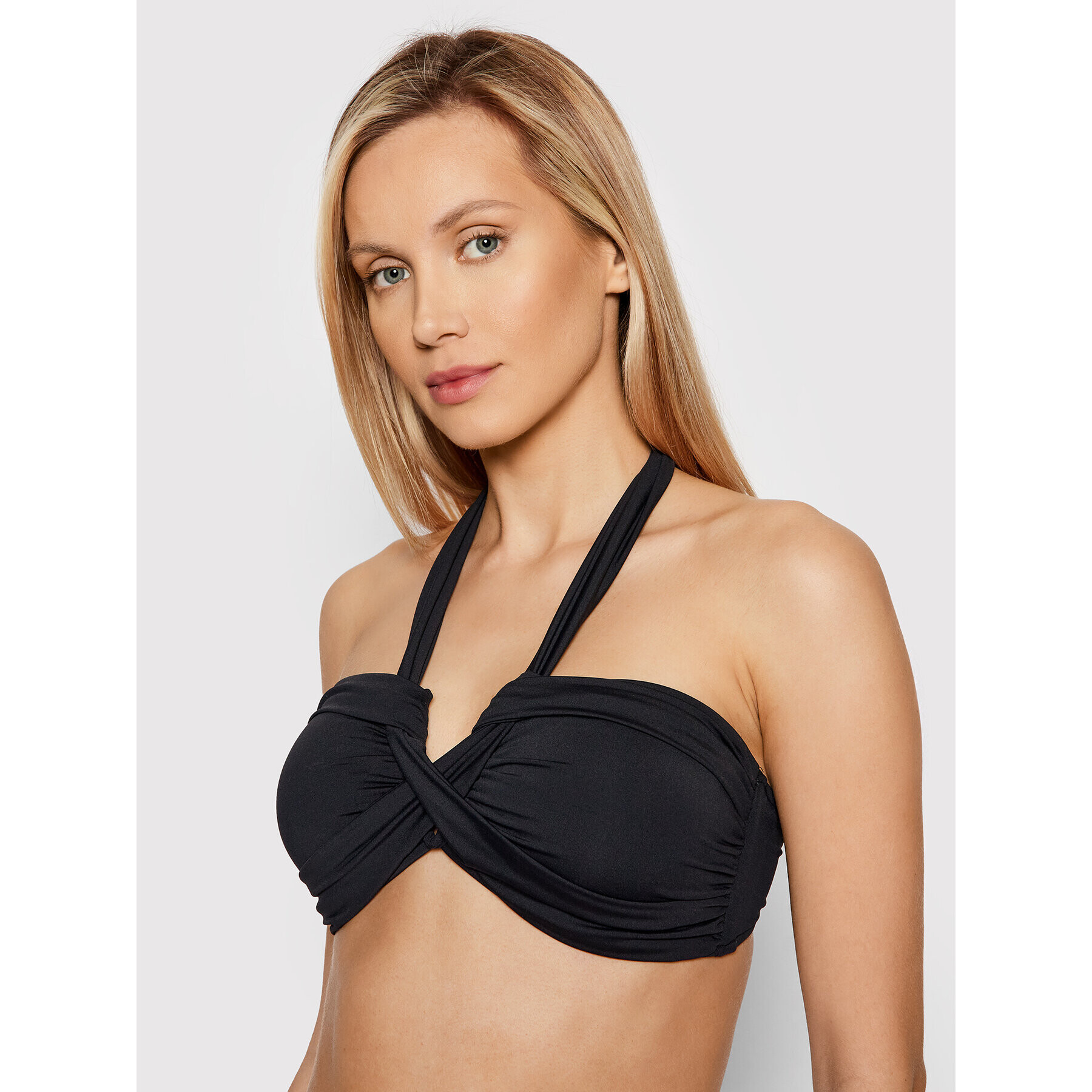 Seafolly Bikini partea de sus Halter 33816-942 Negru - Pled.ro