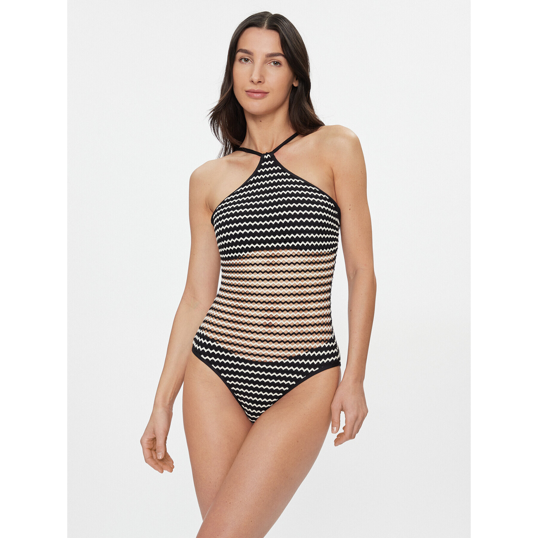 Seafolly Costum de baie Mesh Effect 11084DD102 Colorat - Pled.ro