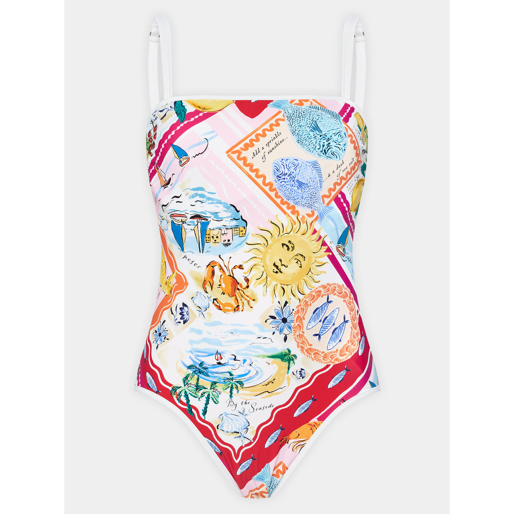 Seafolly Costum de baie Wish You Were Here 11126DD100 Colorat - Pled.ro